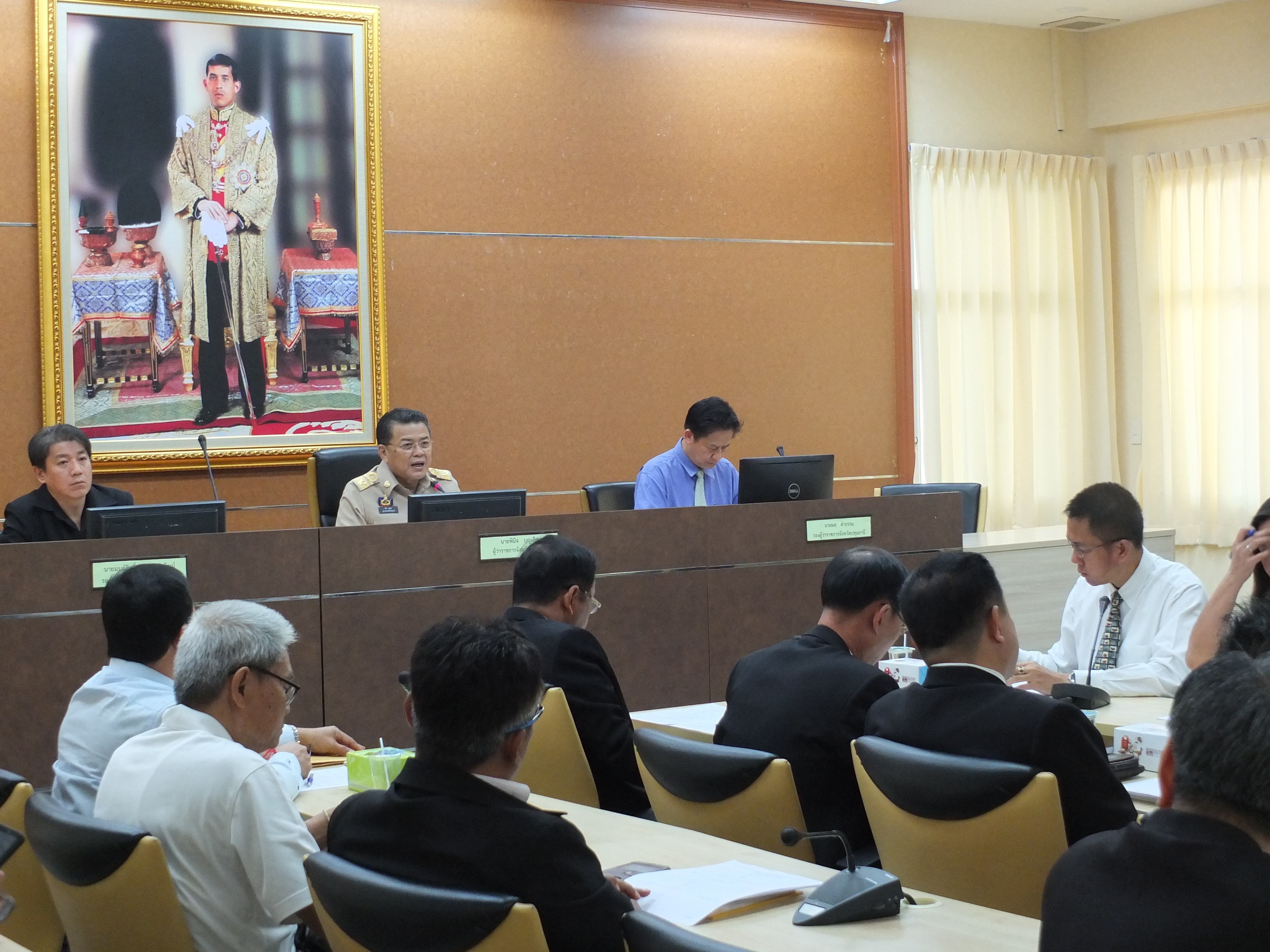 @ปทุมธานี “การประชุมคณะกรรมการอำนวยการจัดสร้างพระปทุมธรรมราช พระประจำจังหวัดปทุมธานี (องค์จำลอง)”