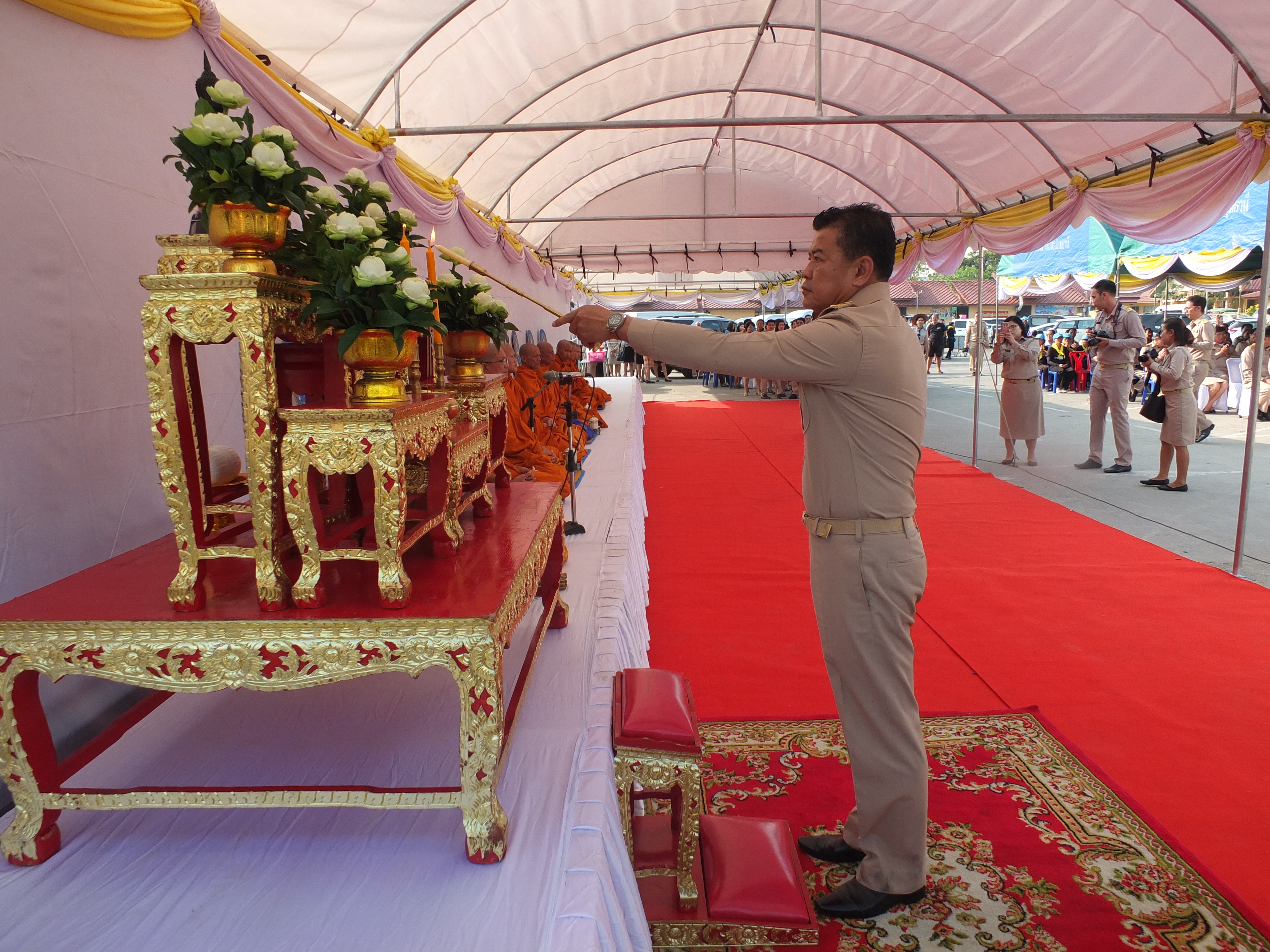 @ปทุมธานี “พิธีรื้อถอนพระเมรุมาศจำลอง จังหวัดปทุมธานี”