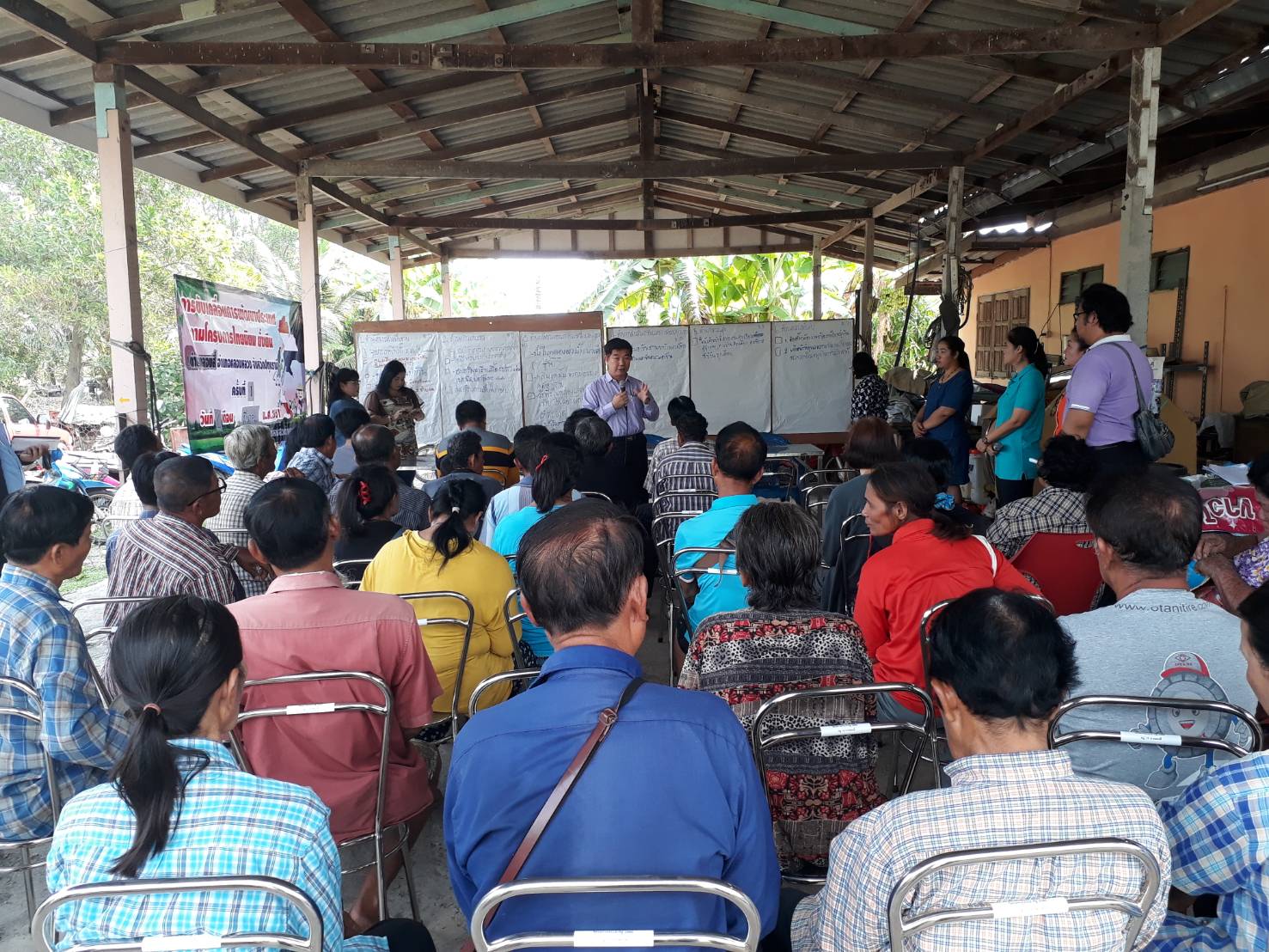@ปทุมธานี “นายปรีชา กิตติสัตยกุล ผู้ตรวจราชการกรมการพัฒนาชุมชน ติดตามการดำเนินงาน การจัดเวทีที่ ๑ ปรับทุกข์ ผูกมิตร ตามโครงการไทยนิยม ยั่งยืน อำเภอคลองหลวง จังหวัดปทุมธานี”