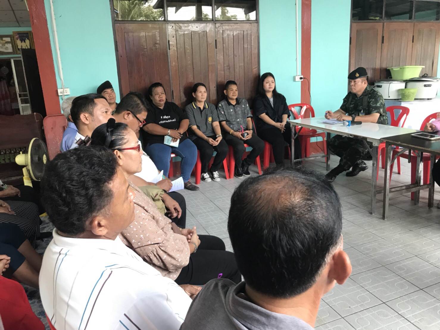 @ปทุมธานี “สำนักงานพัฒนาชุมชนอำเภอคลองหลวง จังหวัดปทุมธานี ดำเนินการจัดเวทีประชาคมขับเคลื่อนการพัฒนาประเทศตามโครงการไทยนิยม ยั่งยืน ครั้งที่ 1 (เวทีปรับทุกข์ ผูกมิตร) ม.7 ต.คลองสาม”