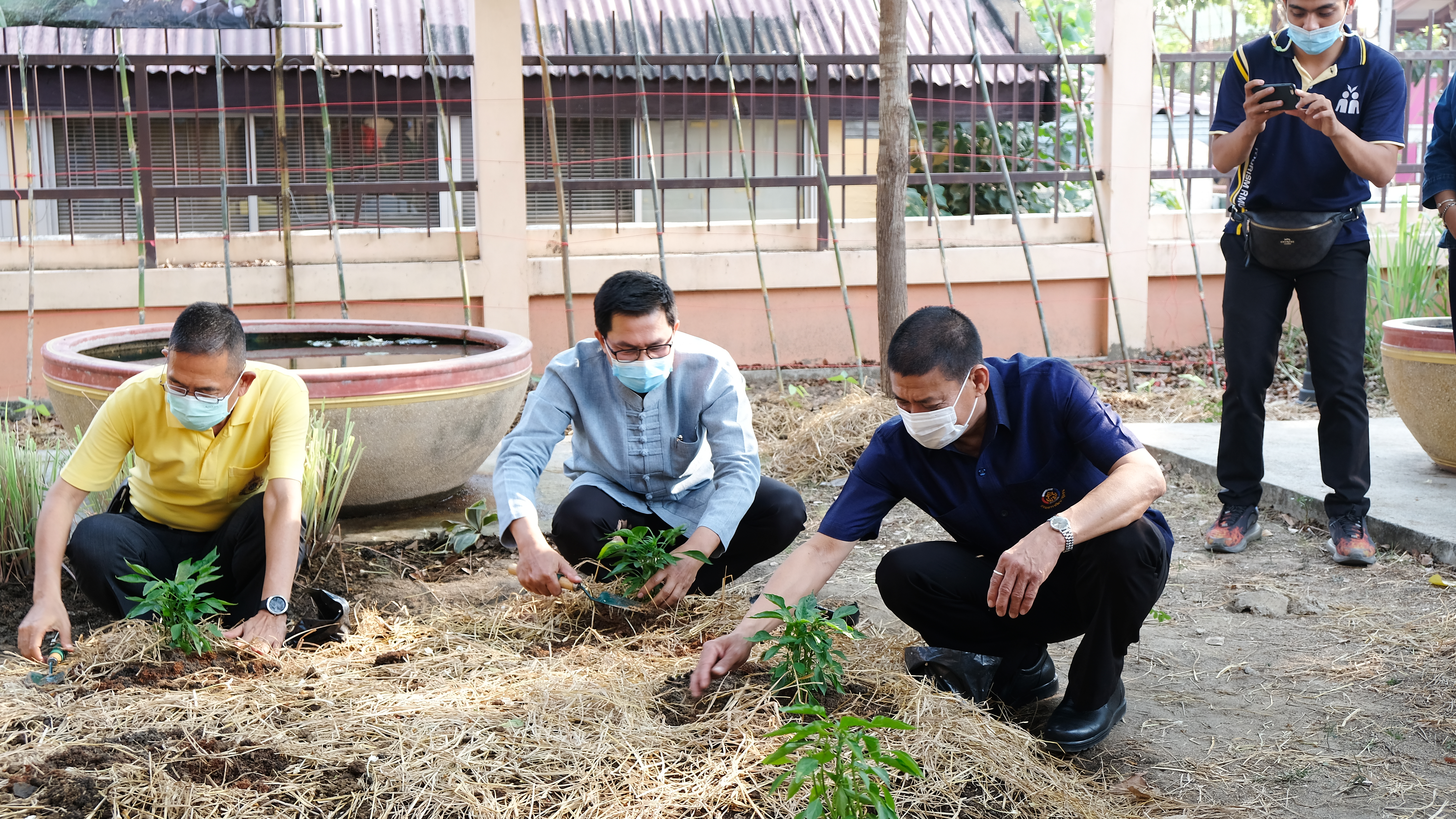 พช.ปทุมธานี “ผู้ว่าราชการจังหวัดปทุมธานี เปิดจวน Kick Off ปลูกพืชผักสวนครัว สร้างความมั่นคงทางอาหาร รอบ ๒”
