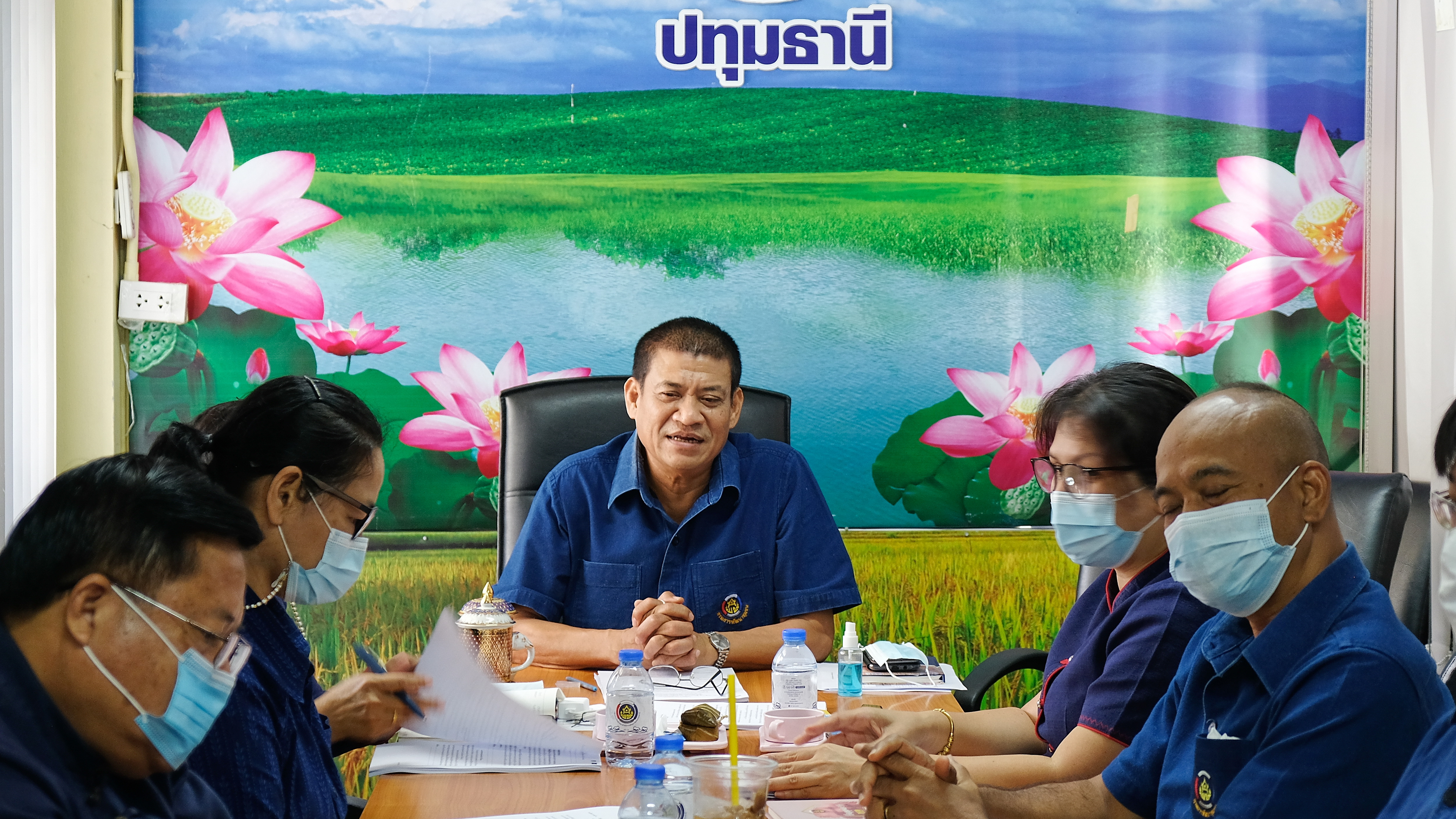 พช.ปทุมธานี “ประชุมผู้อำนวยการกลุ่มงานและพัฒนาการอำเภอ ประจำเดือนเมษายน ๒๕๖๔”