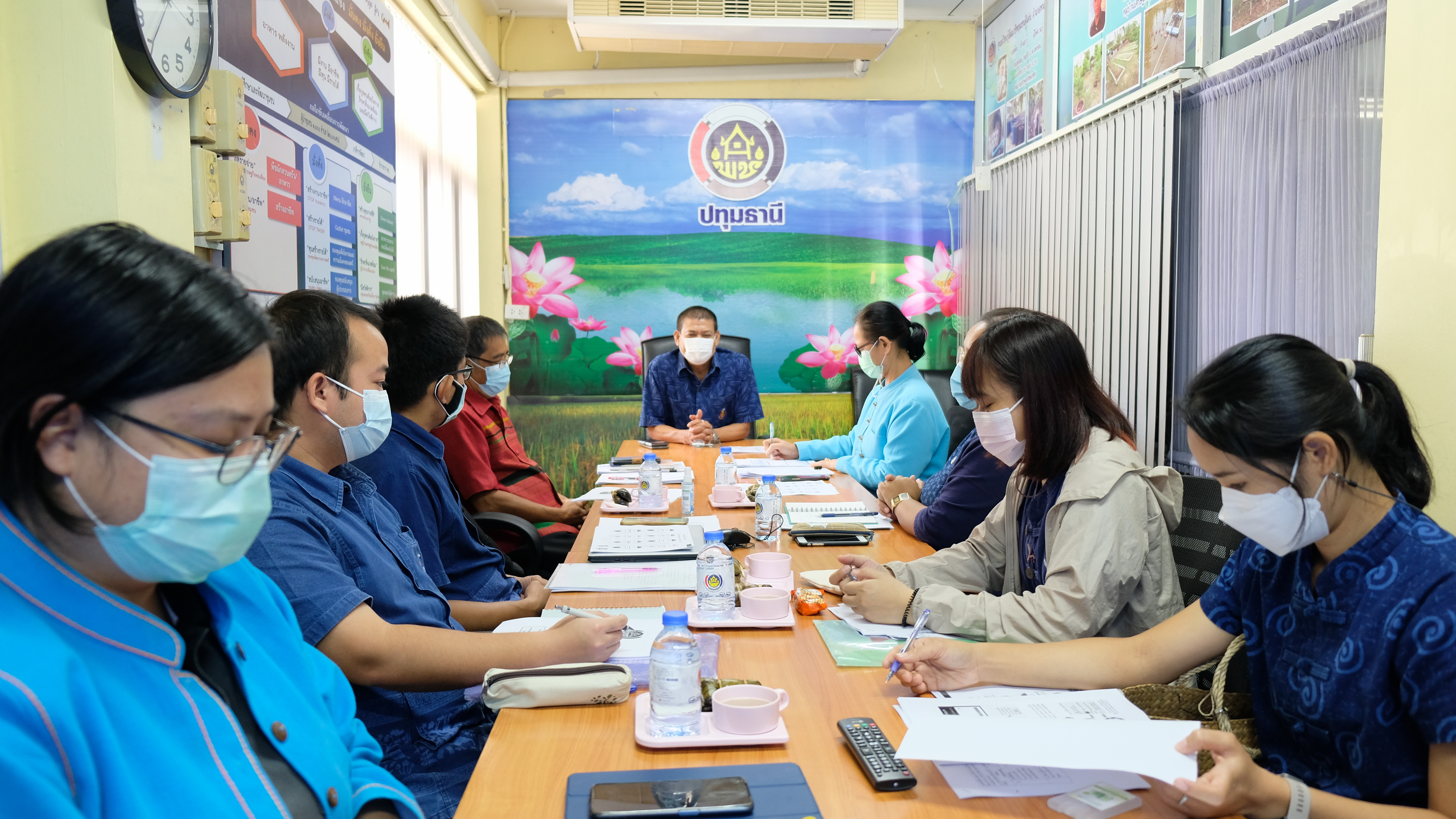 พช.ปทุมธานี “ประชุมชี้แจงแนวทางการขับเคลื่อนการพัฒนาสารสนเทศงานพัฒนาชุมชน”