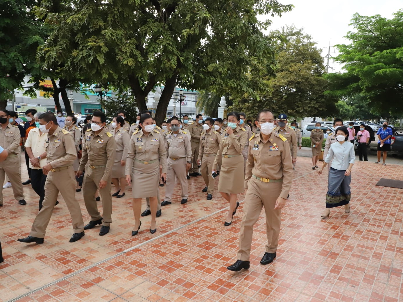 พช.ปทุมธานี “ร่วมต้อนรับ นายณรงค์ศักดิ์ โอสถธนากร ผู้ว่าราชการจังหวัดปทุมธานี คนที่ ๕๙”