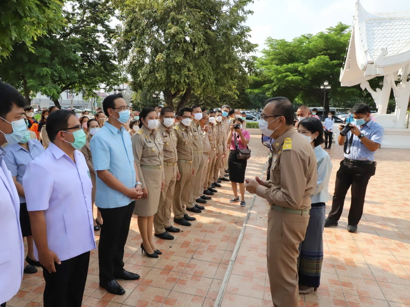 พช.ปทุมธานี “ร่วมต้อนรับ นายณรงค์ศักดิ์ โอสถธนากร ผู้ว่าราชการจังหวัดปทุมธานี คนที่ ๕๙”