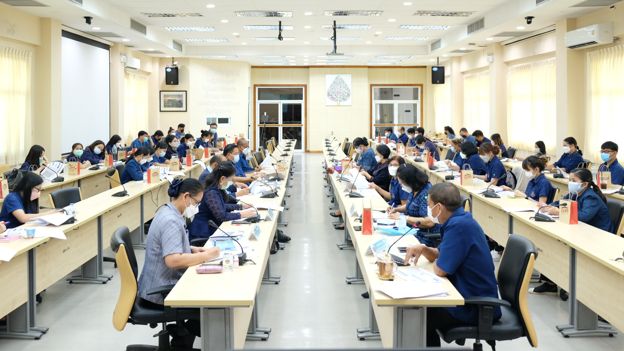 พช.ปทุมธานี “ประชุมมอบนโยบายและแนวทางการดำเนินงานพัฒนาชุมชน ประจำปีงบประมาณ ๒๕๖๕”