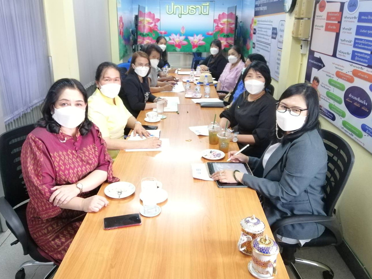 พช.ปทุมธานี “ร่วมประชุมเตรียมความพร้อมกลุ่มวิสาหกิจ OTOP นวัตวิถี เพื่อเข้าร่วมโครงการออมสินยุวพัฒน์รักษ์ถิ่น”