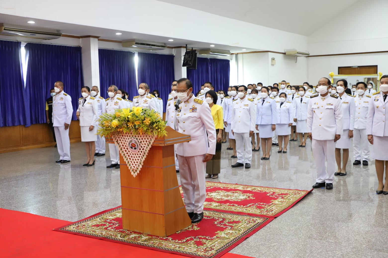 พช.ปทุมธานี “ร่วมพิธีถวายราชสักการะ พระบิดาแห่งมาตรฐานการช่างไทย เนื่องในวันมาตรฐานฝีมือแรงงานแห่งชาติ”