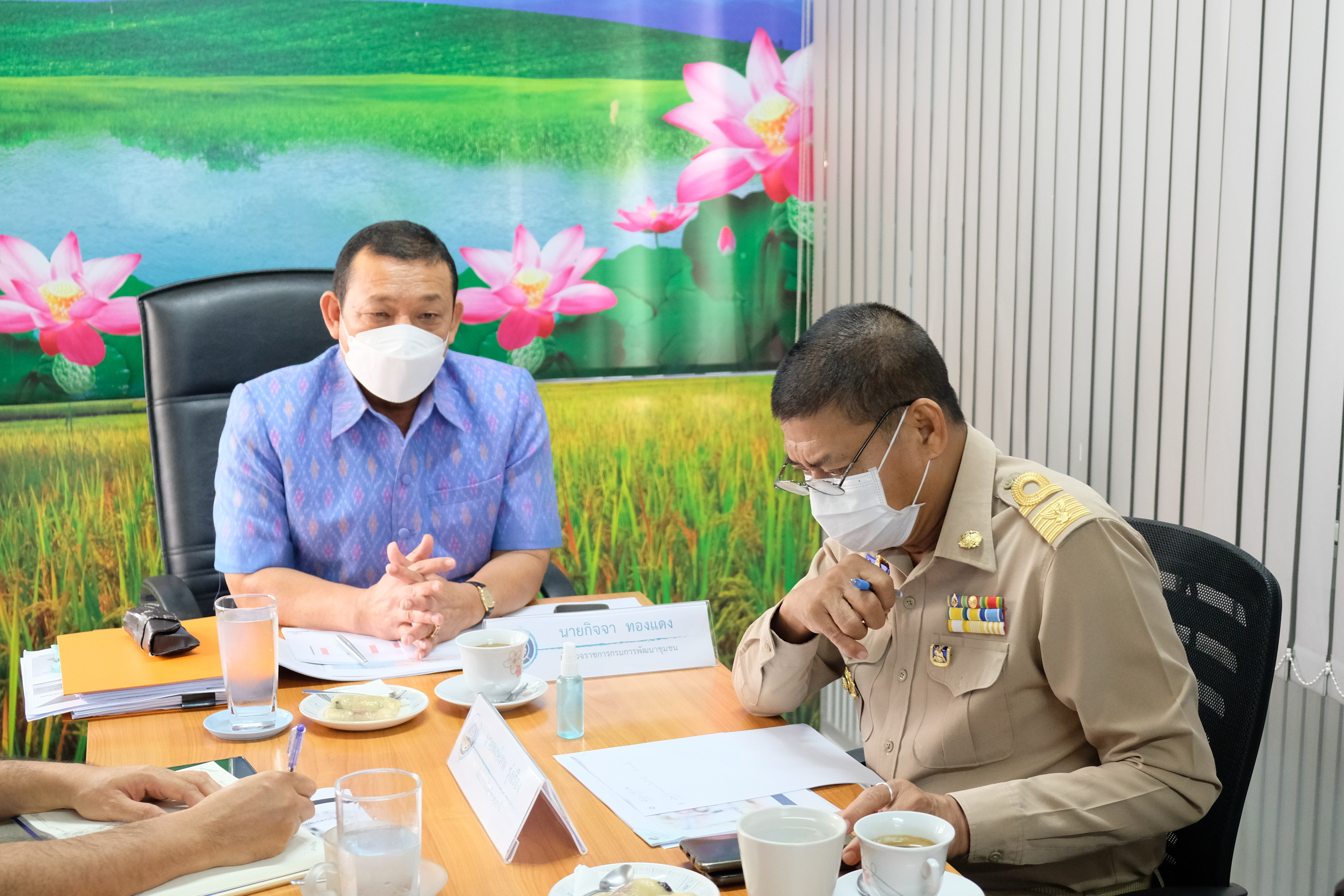 พช.ปทุมธานี “นายกิจจา ทองแดง ผู้ตรวจราชการกรมการพัฒนาชุมชน ลงพื้นที่ตรวจราชการ จังหวัดปทุมธานี”