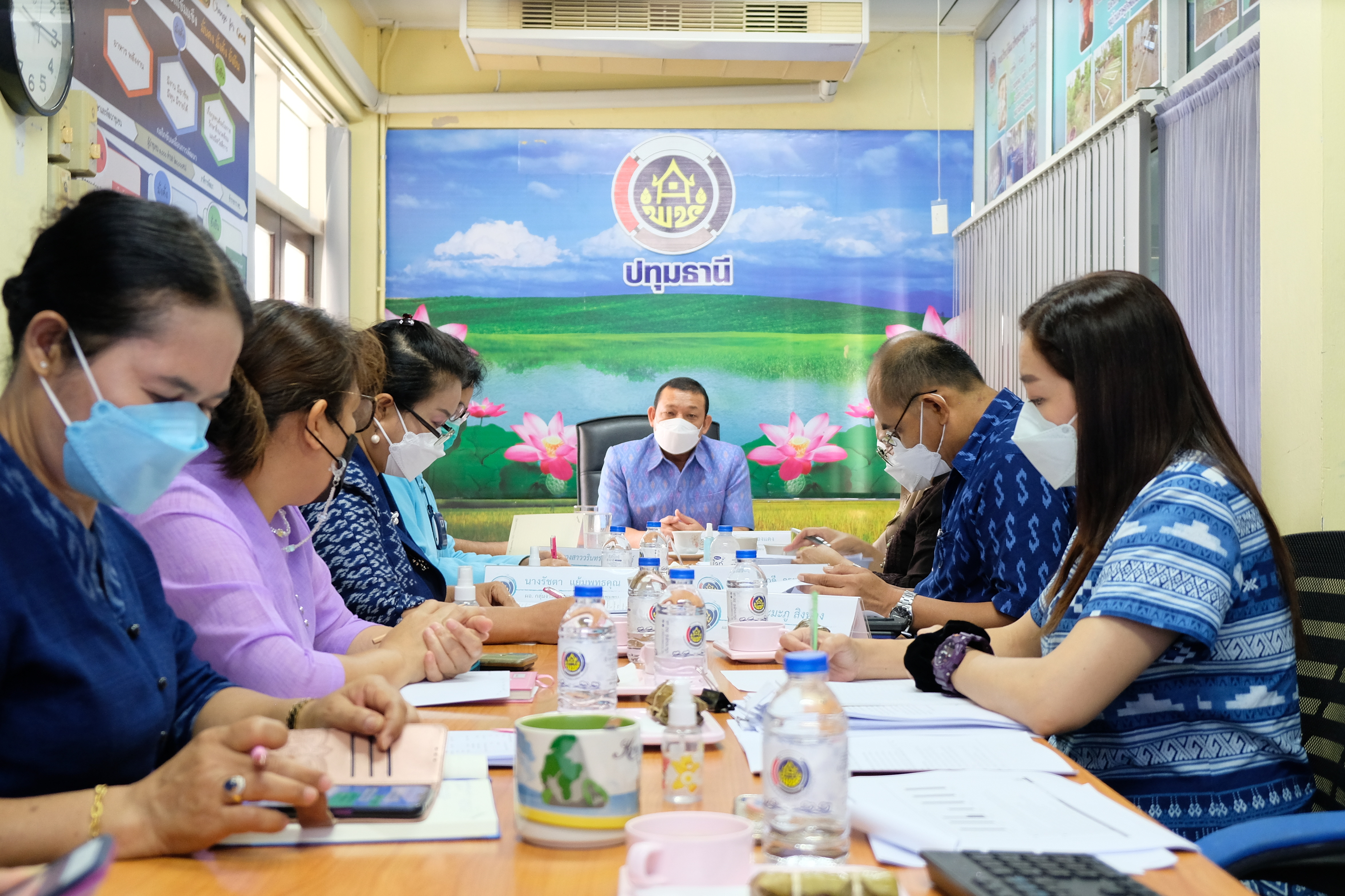 พช.ปทุมธานี “นายกิจจา ทองแดง ผู้ตรวจราชการกรมการพัฒนาชุมชน ลงพื้นที่ตรวจราชการ จังหวัดปทุมธานี”