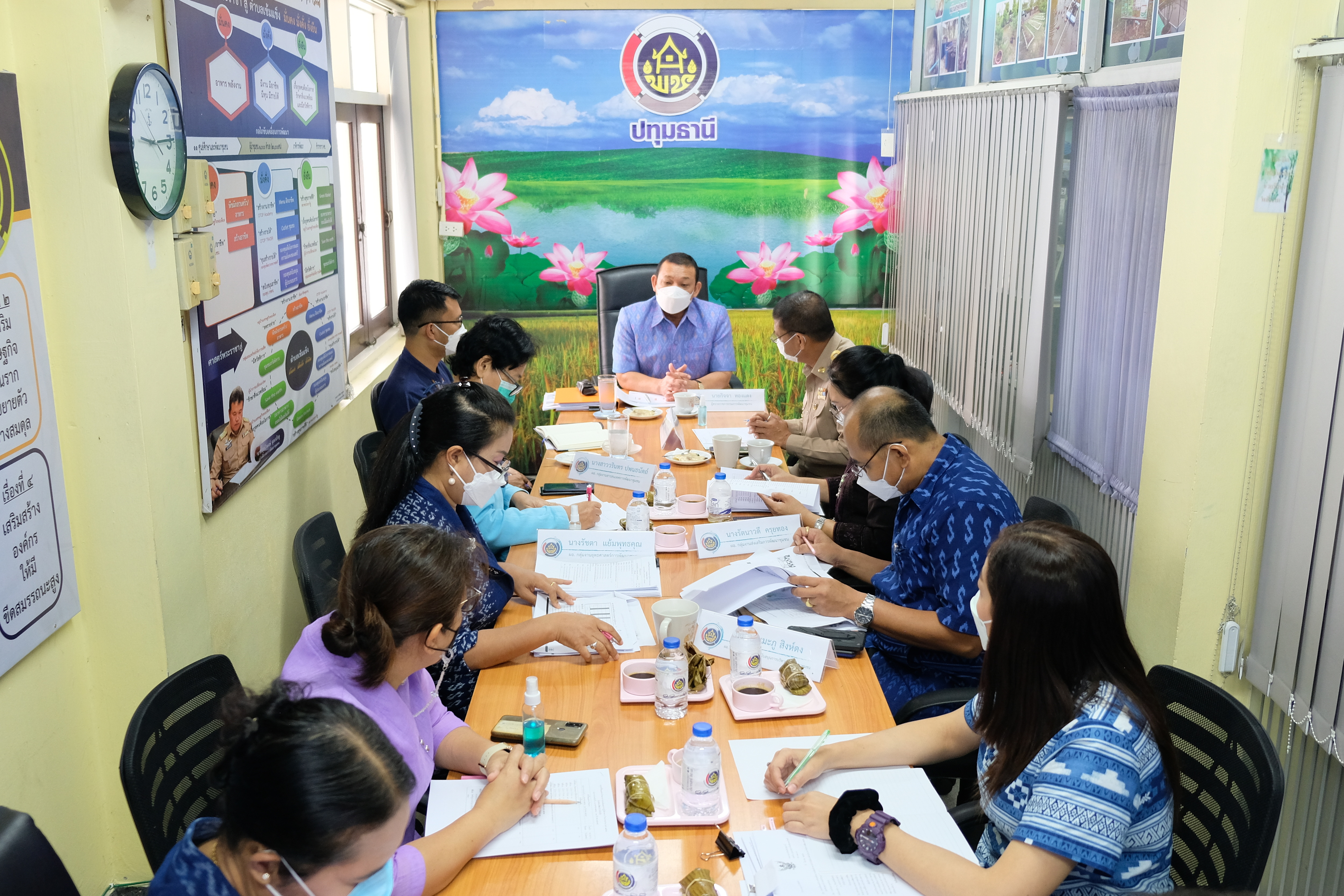 พช.ปทุมธานี “นายกิจจา ทองแดง ผู้ตรวจราชการกรมการพัฒนาชุมชน ลงพื้นที่ตรวจราชการ จังหวัดปทุมธานี”