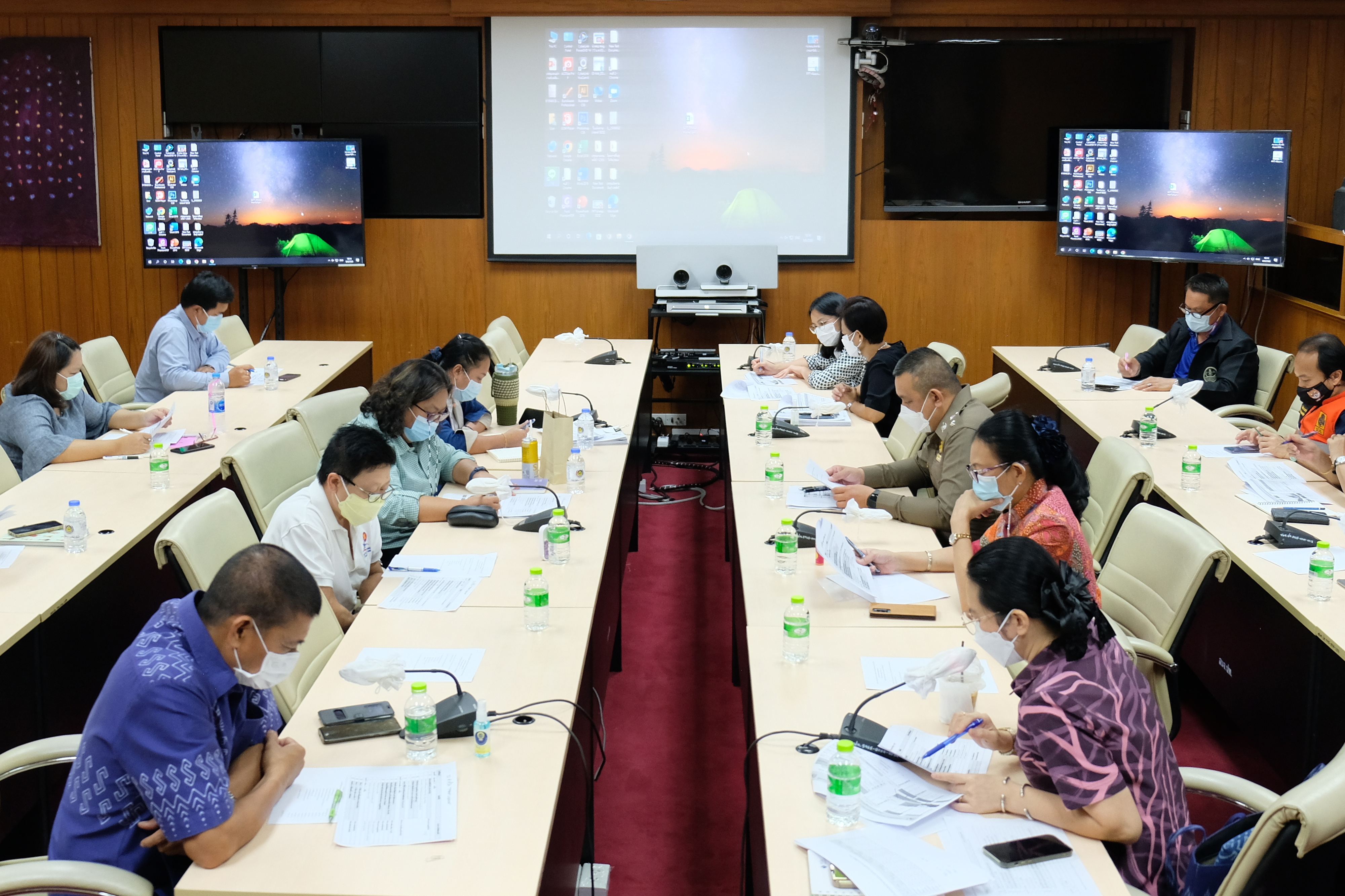 พช.ปทุมธานี “ประชุมคณะทำงานรับผิดชอบตัวชี้วัดในระบบ TPMAP Logbook”