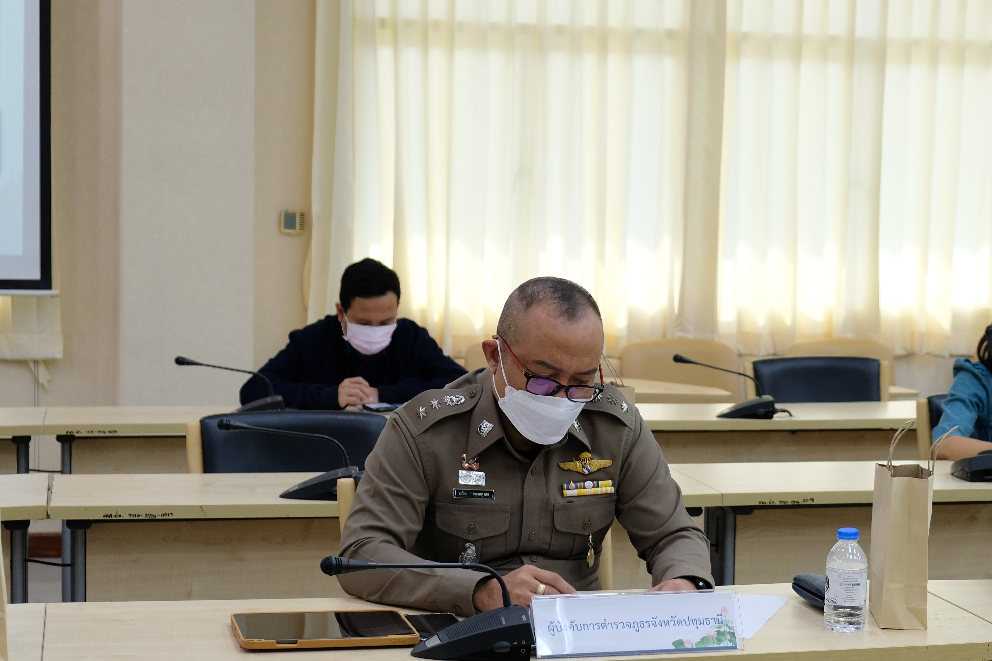 พช.ปทุมธานี “ประชุมคณะทำงานบริหารการจัดเก็บข้อมูลความจำเป็นพื้นฐาน (จปฐ.) ระดับจังหวัด ประจำปี พ.ศ. ๒๕๖๕”