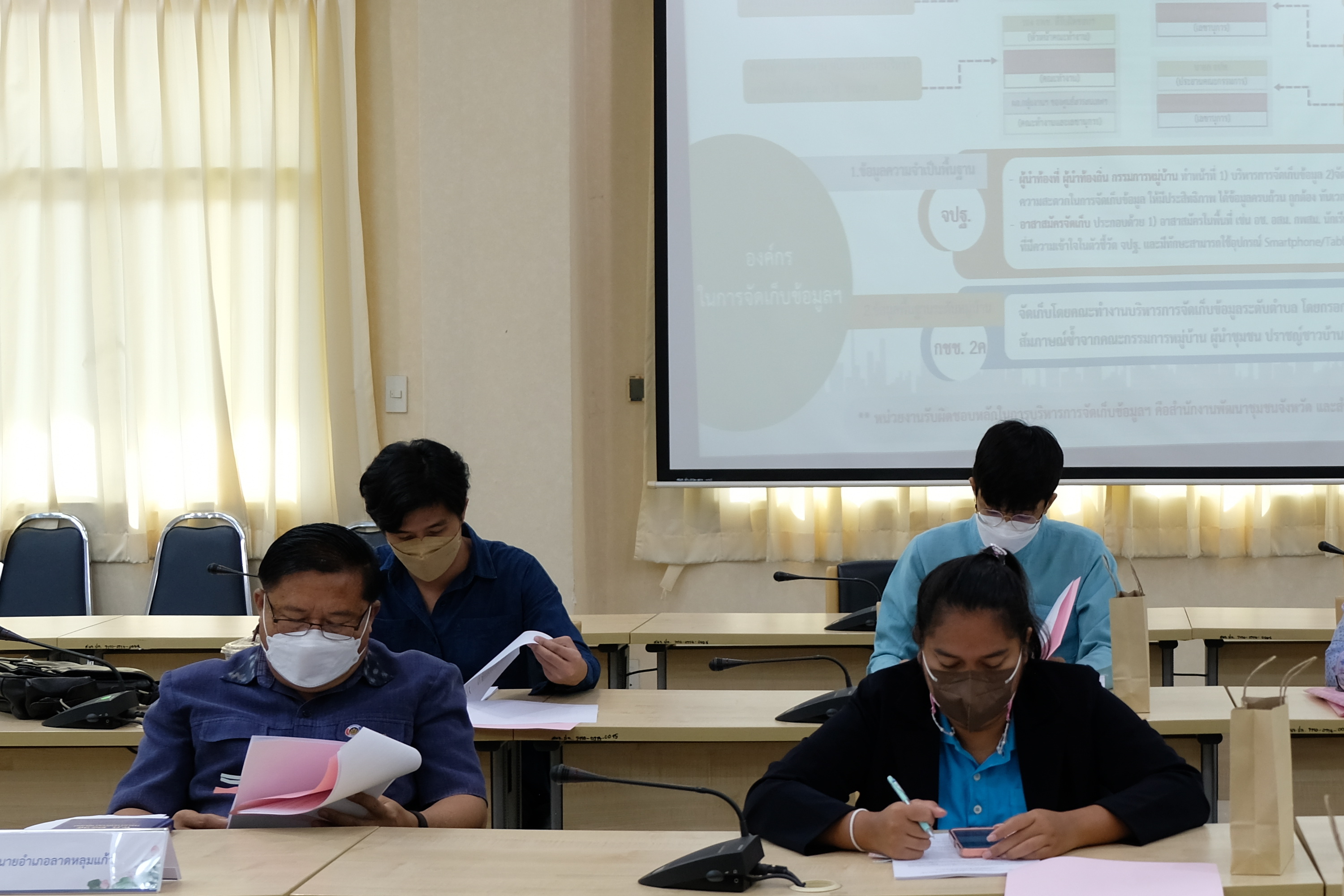 พช.ปทุมธานี “ประชุมคณะทำงานบริหารการจัดเก็บข้อมูลความจำเป็นพื้นฐาน (จปฐ.) ระดับจังหวัด ประจำปี พ.ศ. ๒๕๖๕”