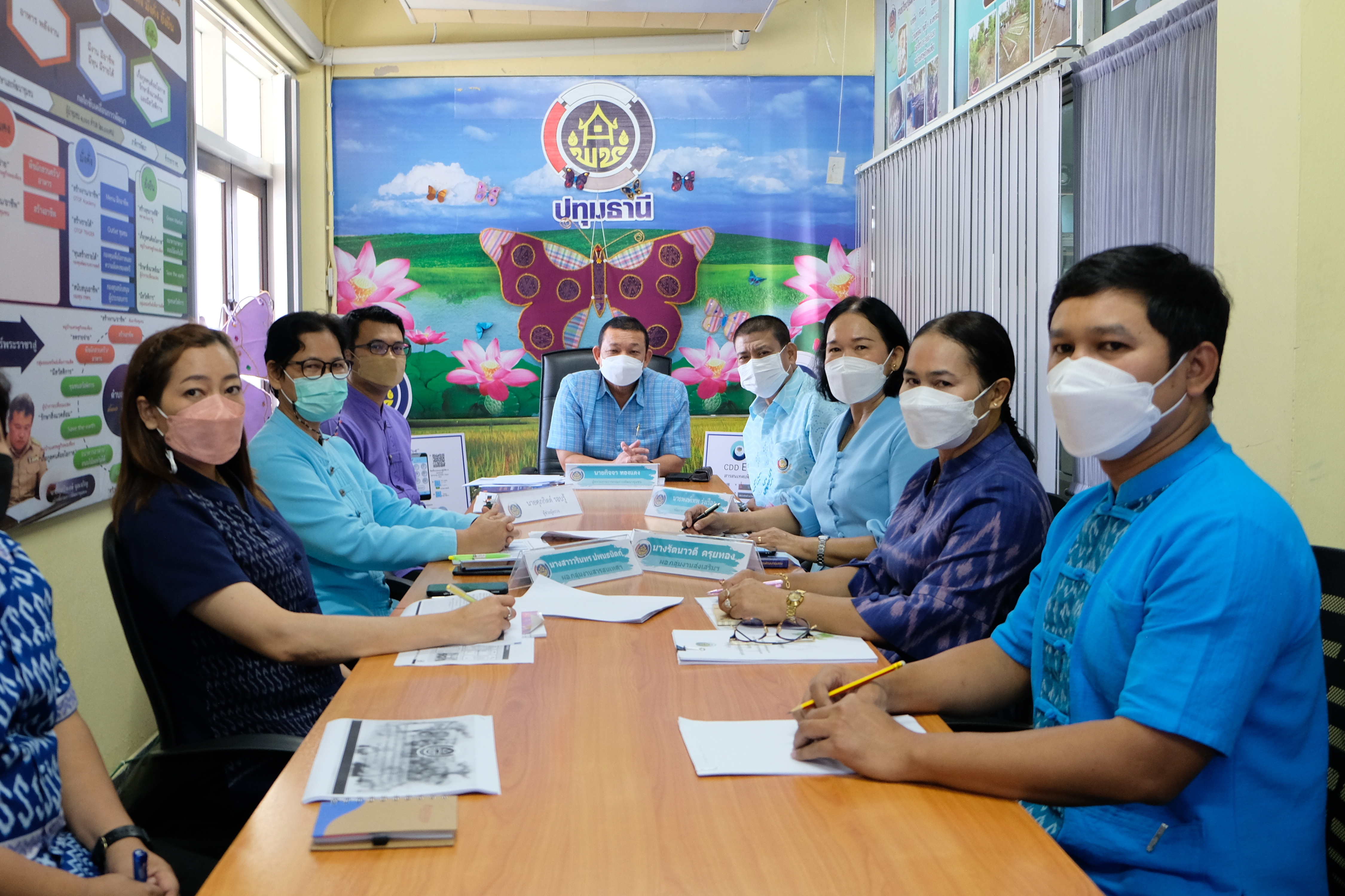 พช.ปทุมธานี “นายกิจจา ทองแดง ผู้ตรวจราชการกรมการพัฒนาชุมชน ลงพื้นที่ตรวจราชการฯ จังหวัดปทุมธานี”