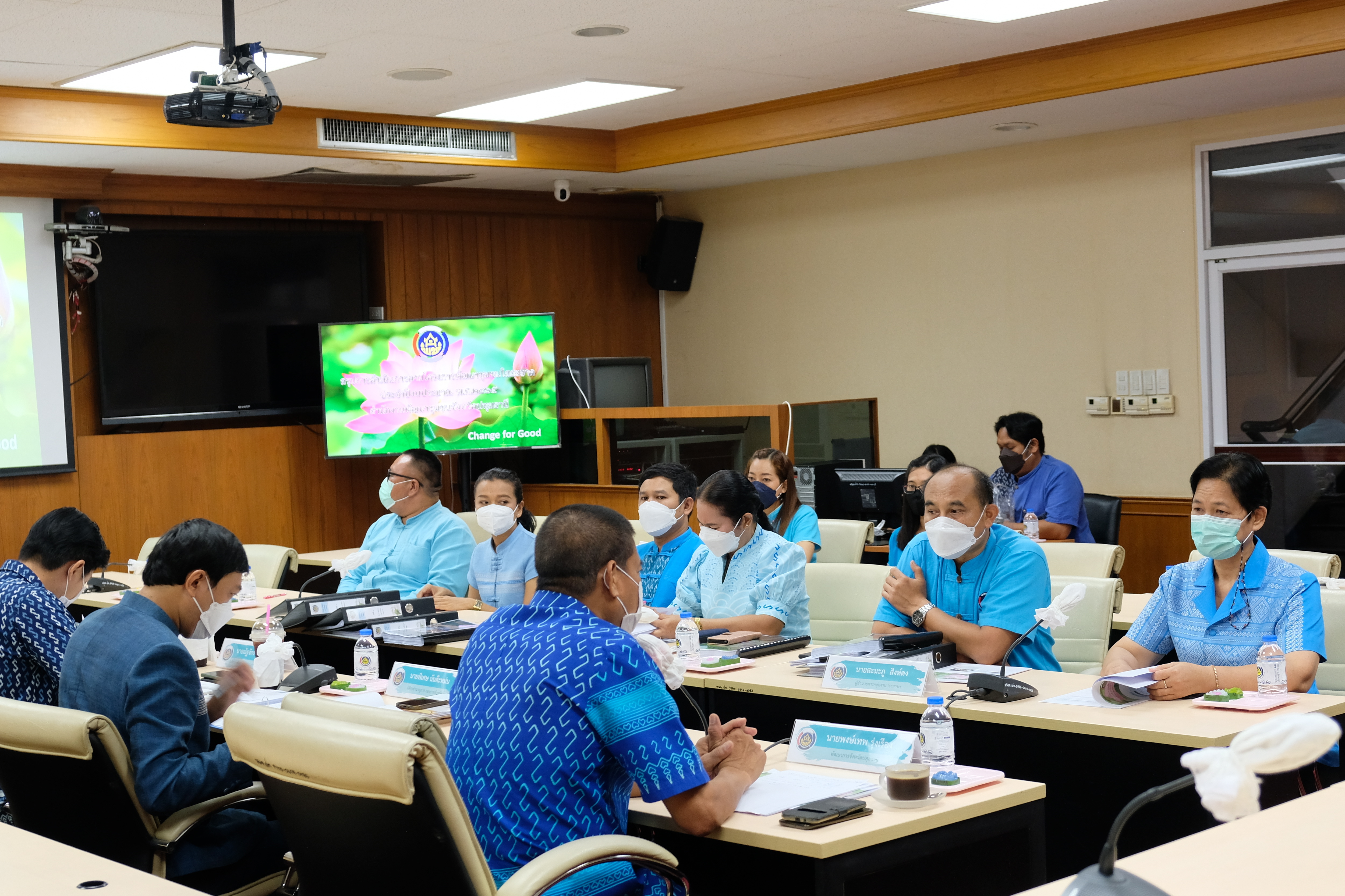 พช.ปทุมธานี “รับการตรวจประเมินหน่วยงานพัฒนาชุมชนใสสะอาด ระดับท้าทาย ประจำปี ๒๕๖๕”