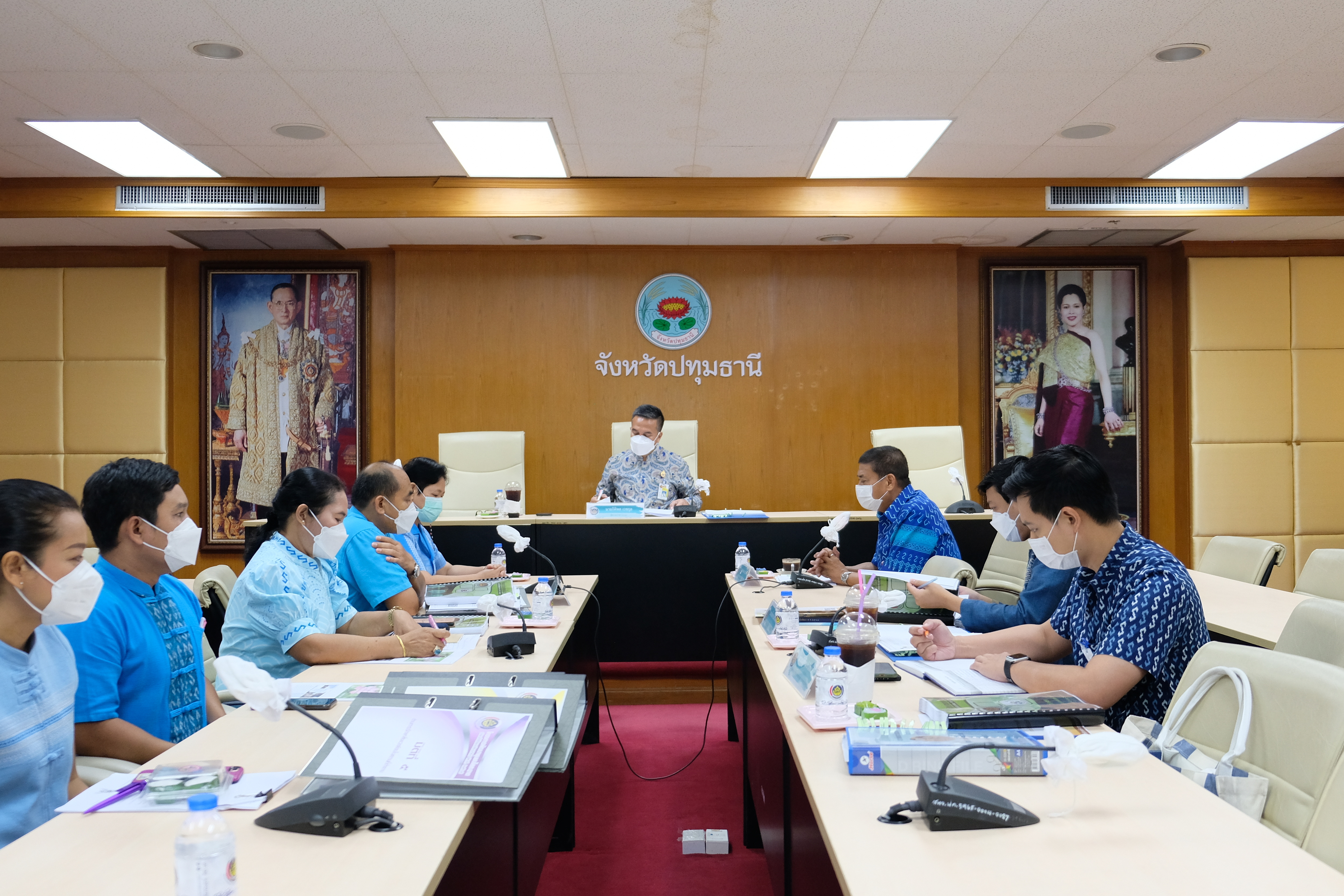 พช.ปทุมธานี “รับการตรวจประเมินหน่วยงานพัฒนาชุมชนใสสะอาด ระดับท้าทาย ประจำปี ๒๕๖๕”