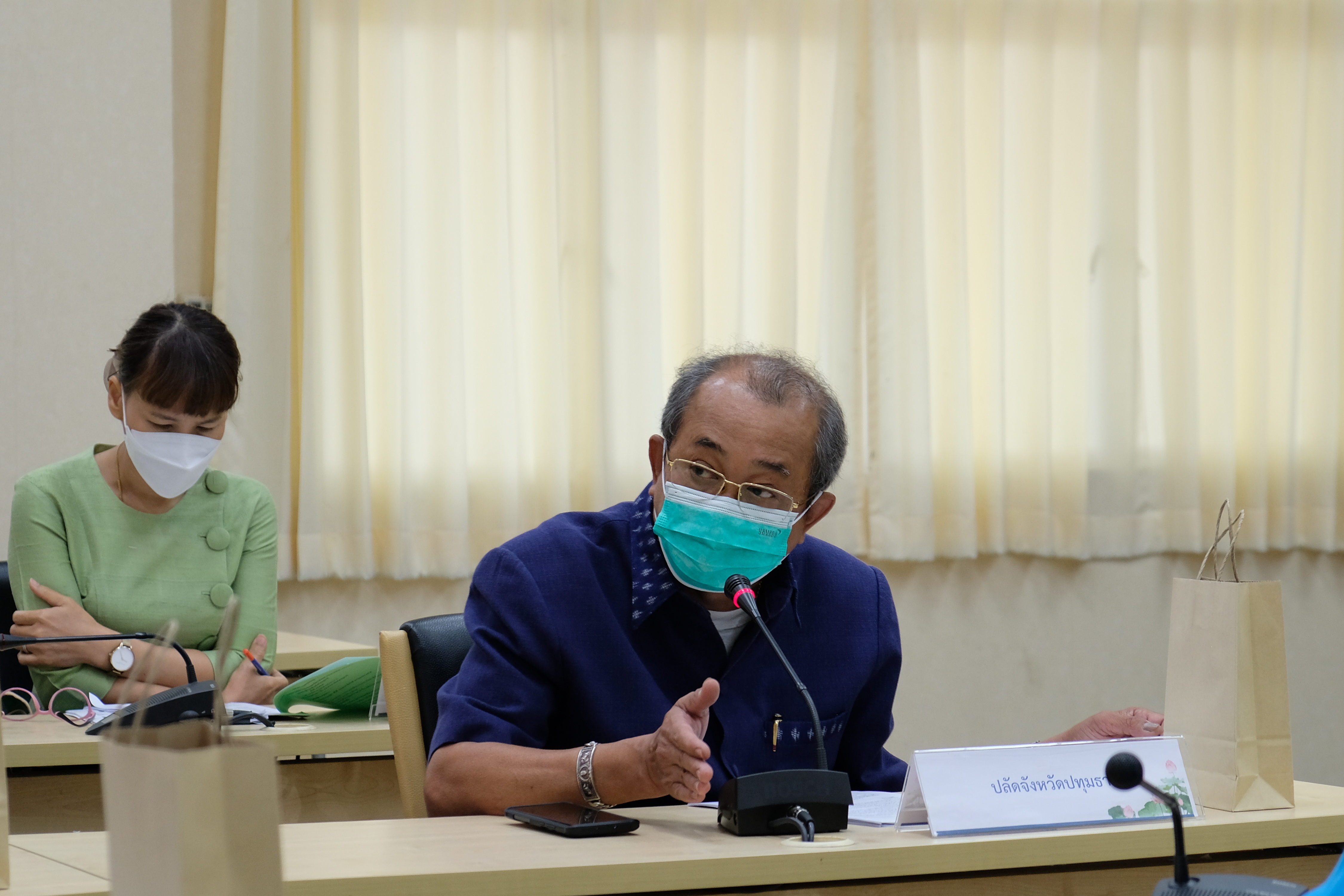 พช.ปทุมธานี “ประชุมคณะทำงานขับเคลื่อนการขจัดความยากจนและพัฒนาคนทุกช่วงวัยอย่างยั่งยืนตามหลักปรัชญาของเศรษฐกิจพอเพียงจังหวัดปทุมธานี ครั้งที่ ๓/๒๕๖๕”