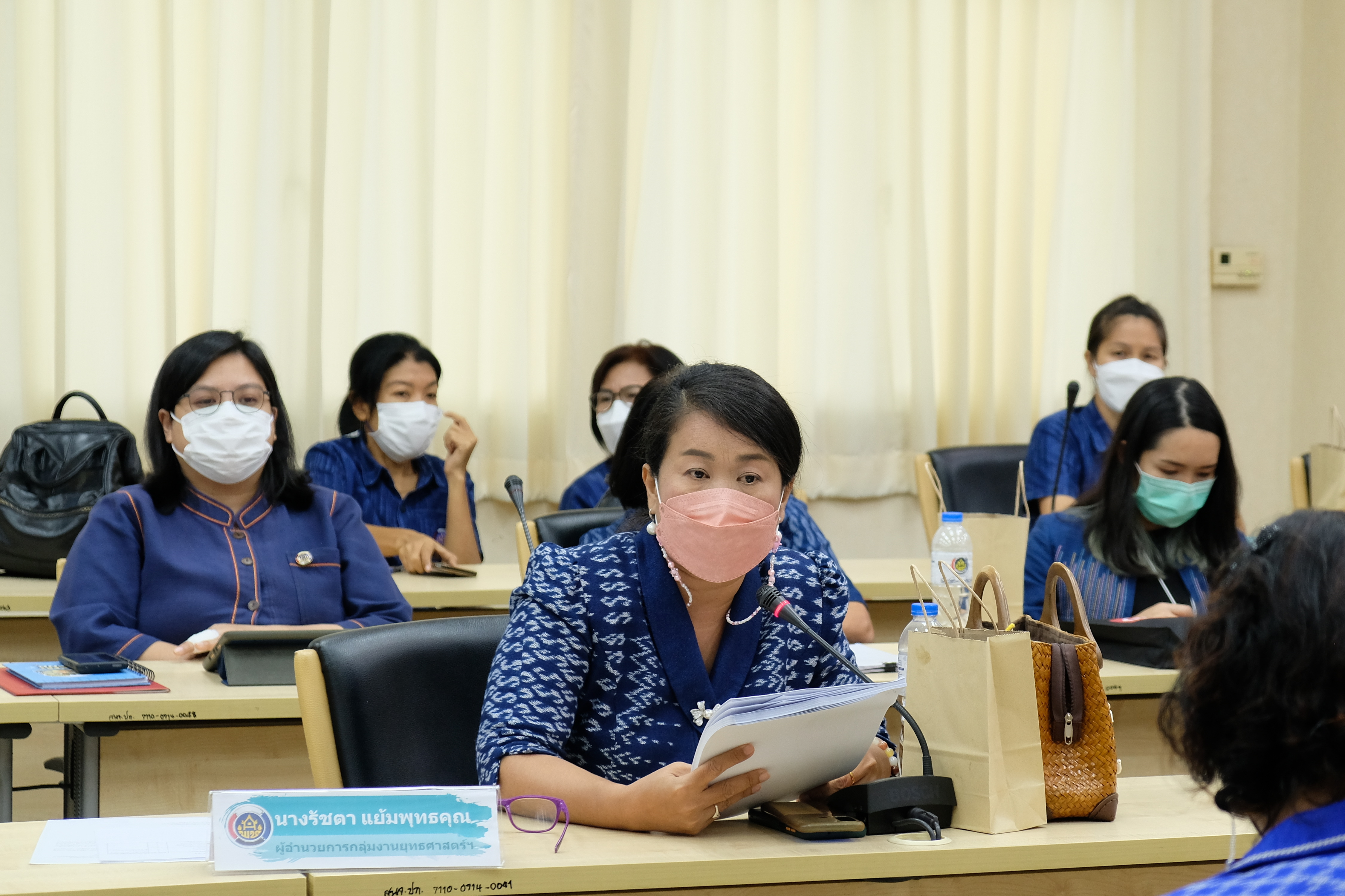 พช.ปทุมธานี “ประชุมมอบนโยบายและแนวทางการดำเนินงานพัฒนาชุมชน ประจำเดือนกันยายน ๒๕๖๕”