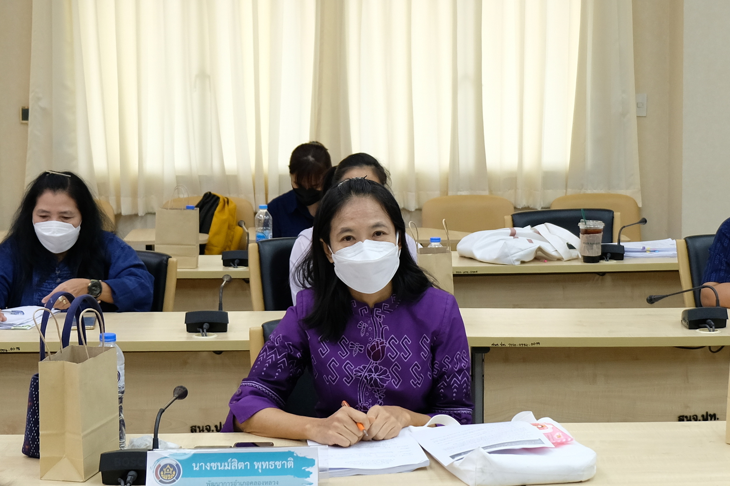 พช.ปทุมธานี “ประชุมมอบนโยบายและแนวทางการดำเนินงานพัฒนาชุมชน ประจำเดือนกันยายน ๒๕๖๕”