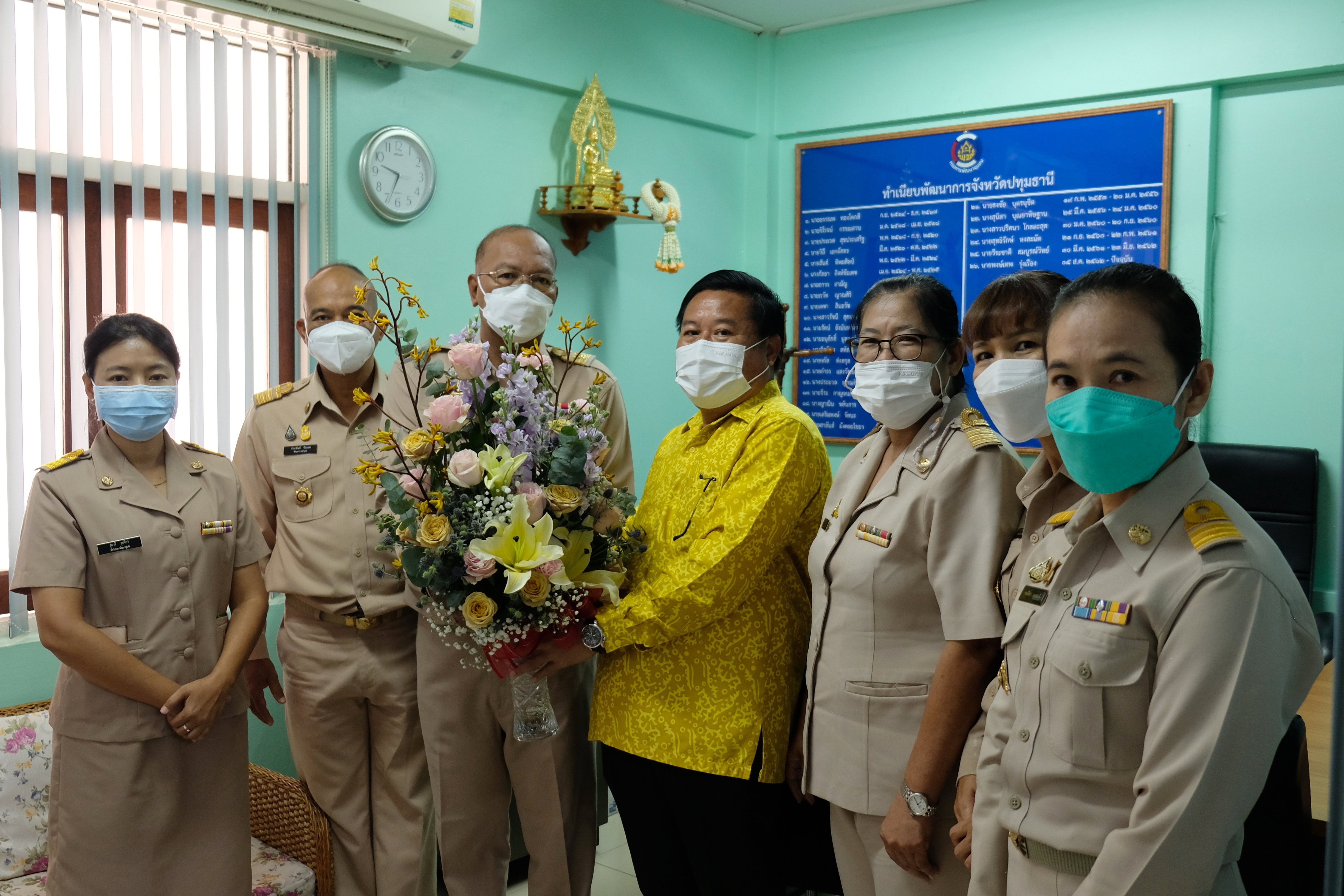 พช.ปทุมธานี “ร่วมต้อนรับพัฒนาการจังหวัดปทุมธานี คนที่ ๒๗”