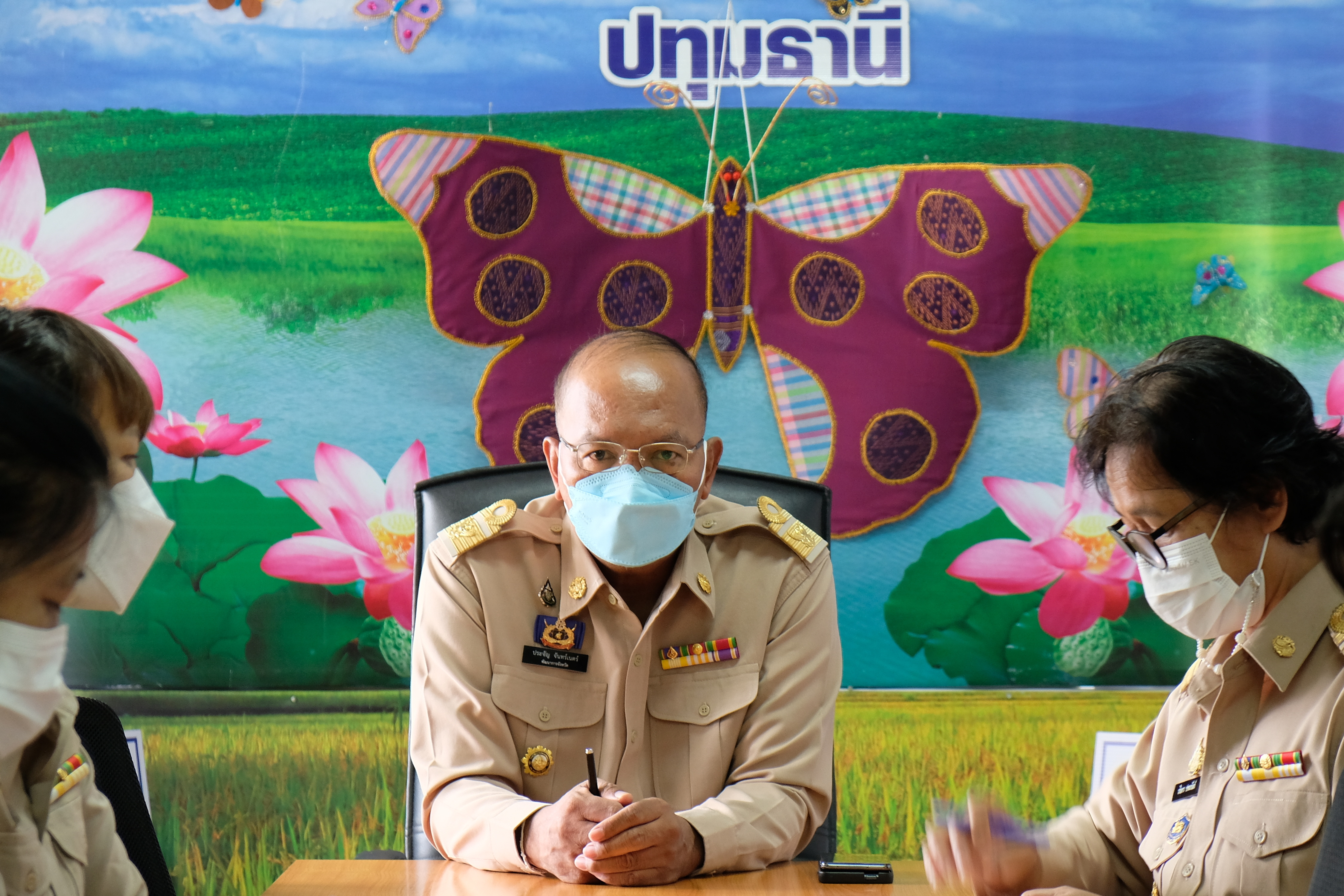 พช.ปทุมธานี “ร่วมต้อนรับพัฒนาการจังหวัดปทุมธานี คนที่ ๒๗”