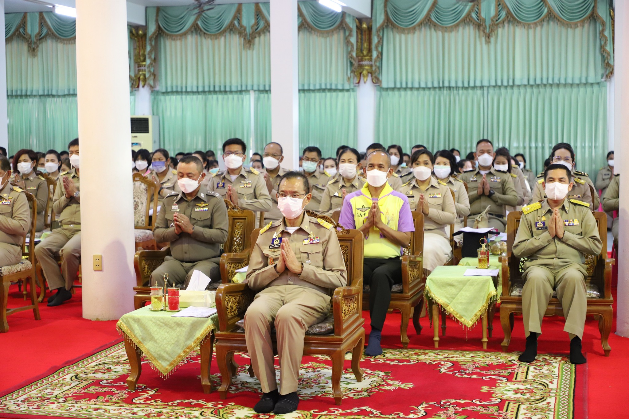 พช.ปทุมธานี “ร่วมพิธีเจริญพระพุทธมนต์ เจริญจิตภาวนาถวายพระพรชัยมงคลแด่ สมเด็จพระเจ้าลูกเธอ เจ้าฟ้าพัชรกิติยาภาฯ ให้ทรงหายจากพระอาการประชวร โดยเร็ววัน”