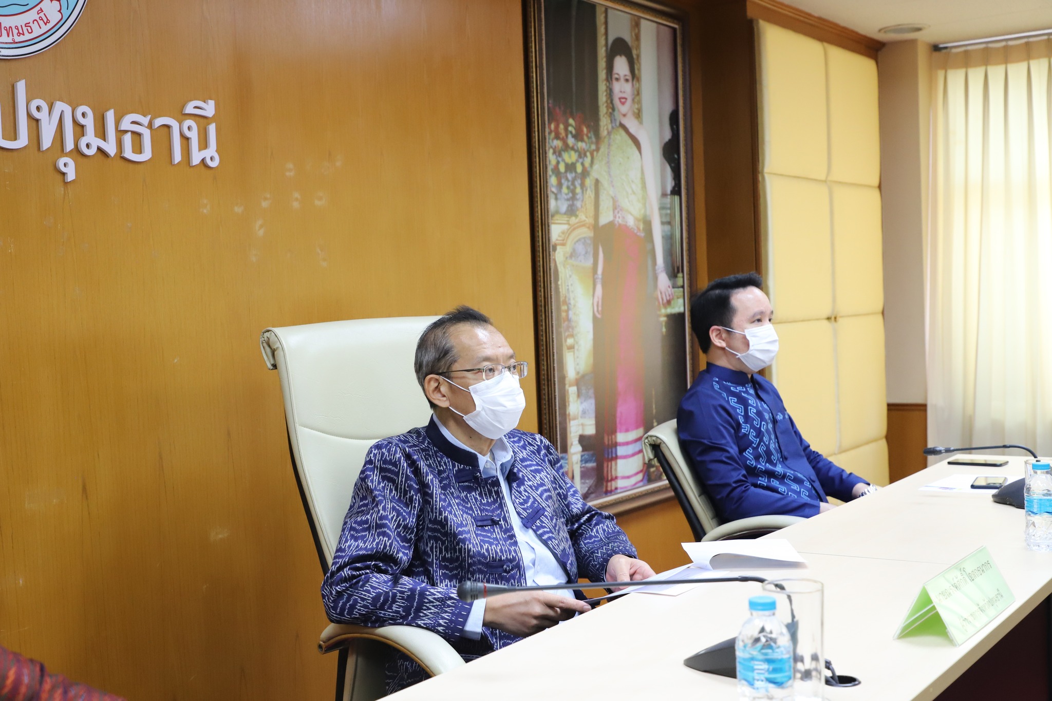 พช.ปทุมธานี “ร่วมประชุมขับเคลื่อนและติดตามนโยบายของรัฐบาล และภารกิจสำคัญของปลัดกระทรวงมหาดไทย ประจำปีงบประมาณ พ.ศ. ๒๕๖๖ ผ่านระบบวีดิทัศน์ทางไกล”