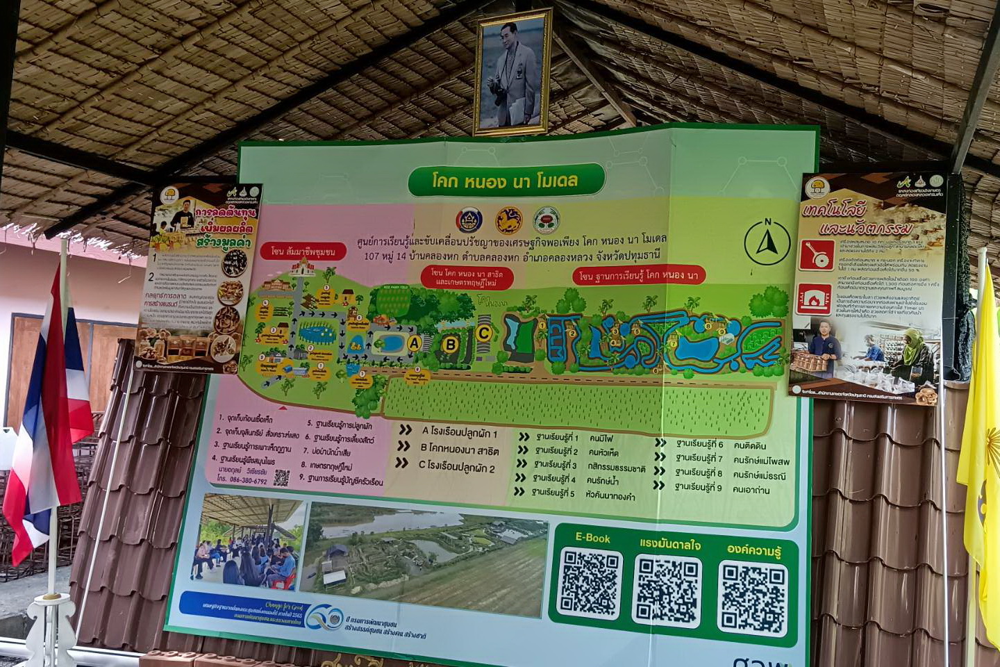 พช.ปทุมธานี “ติดตามการดำเนินโครงการพัฒนาพื้นที่ต้นแบบการพัฒนาคุณภาพชีวิตตามหลักทฤฎีใหม่ประยุกต์สู่ โคก หนอง นา โมเดล แปลงนา CLM อำเภอคลองหลวง จังหวัดปทุมธานี”