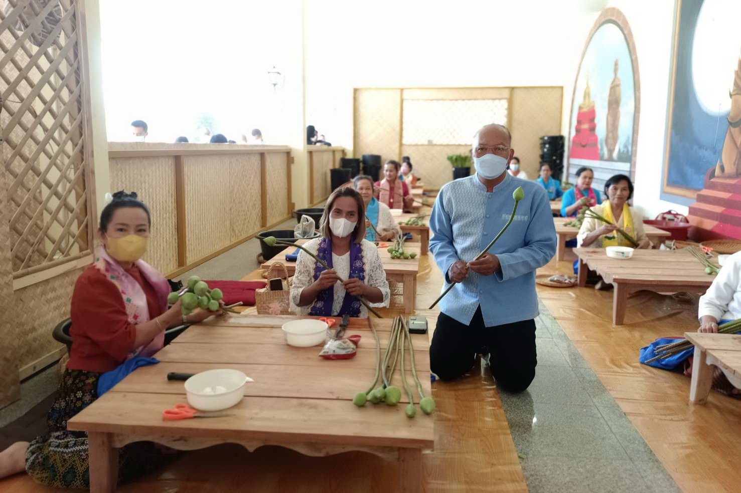 พช.ปทุมธานี “ร่วมเปิดศูนย์เรียนรู้การพัฒนาเส้นใยและผลิตภัณฑ์สิ่งทอจากใยบัวหลวง สืบทอดวิถีชุมชน สนองพระดำริสมเด็จพระเจ้าลูกเธอ เจ้าฟ้าสิริวัณณวรี นารีรัตนราชกัญญา”