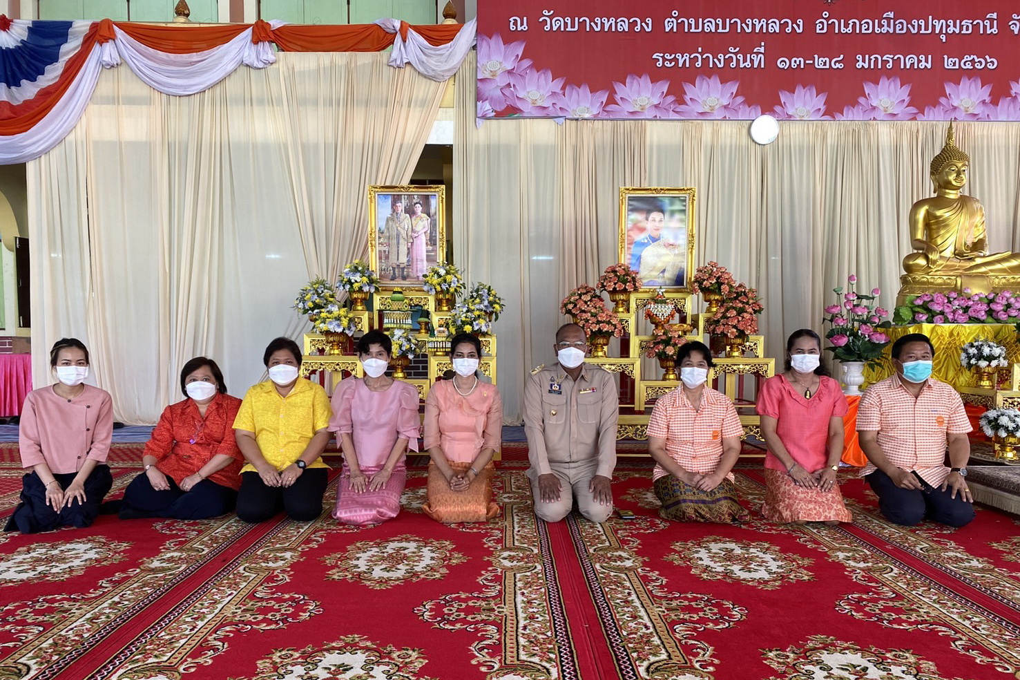 พช.ปทุมธานี “เป็นเจ้าภาพถวายภัตตาหารเพลและน้ำปานะแด่พระภิกษุสงฆ์ โครงการบรรพชาอุปสมบท ๙๙ รูป เพื่อถวายพระพรชัยมงคลแด่สมเด็จพระเจ้าลูกเธอ เจ้าฟ้าพัชรกิติยาภา นเรนทิราเทพยวดี กรมหลวงราชสาริณีสิริพัชร มหาวัชรราชธิดา”