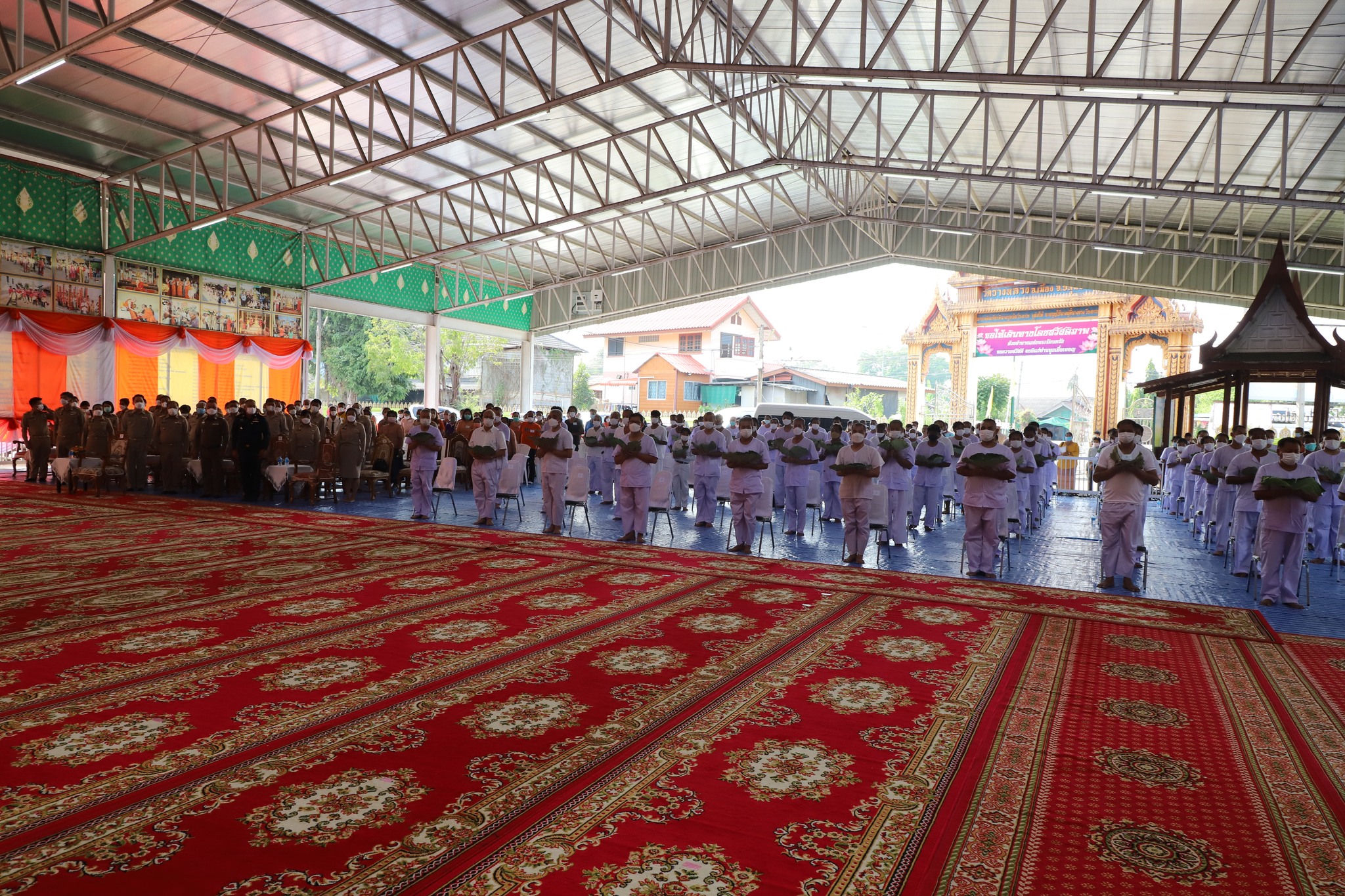 พช.ปทุมธานี “ร่วมประกอบพิธีปลงผมนาค โครงการบรรพชาอุปสมบท ๙๙ รูป เพื่อถวายพระพรชัยมงคลแด่สมเด็จพระเจ้าลูกเธอ เจ้าฟ้าพัชรกิติยาภาฯ ให้ทรงหายจากพระอาการประชวรและทรงมีพระพลานามัยสมบูรณ์แข็งแรงโดยเร็ววัน”