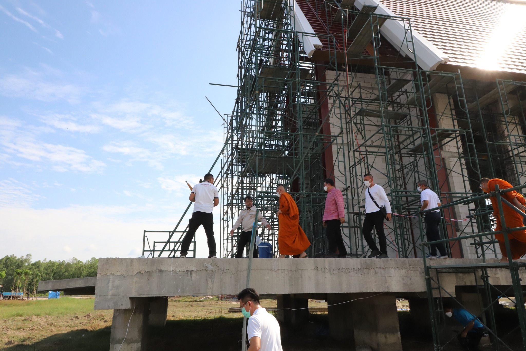 พช.ปทุมธานี “ร่วมลงพื้นที่ติดตามความก้าวหน้าการดำเนินงานพัฒนาพื้นที่สถานปฏิบัติธรรม สมเด็จพระสังฆราช (อมฺพรมหาเถร) จังหวัดปทุมธานี”
