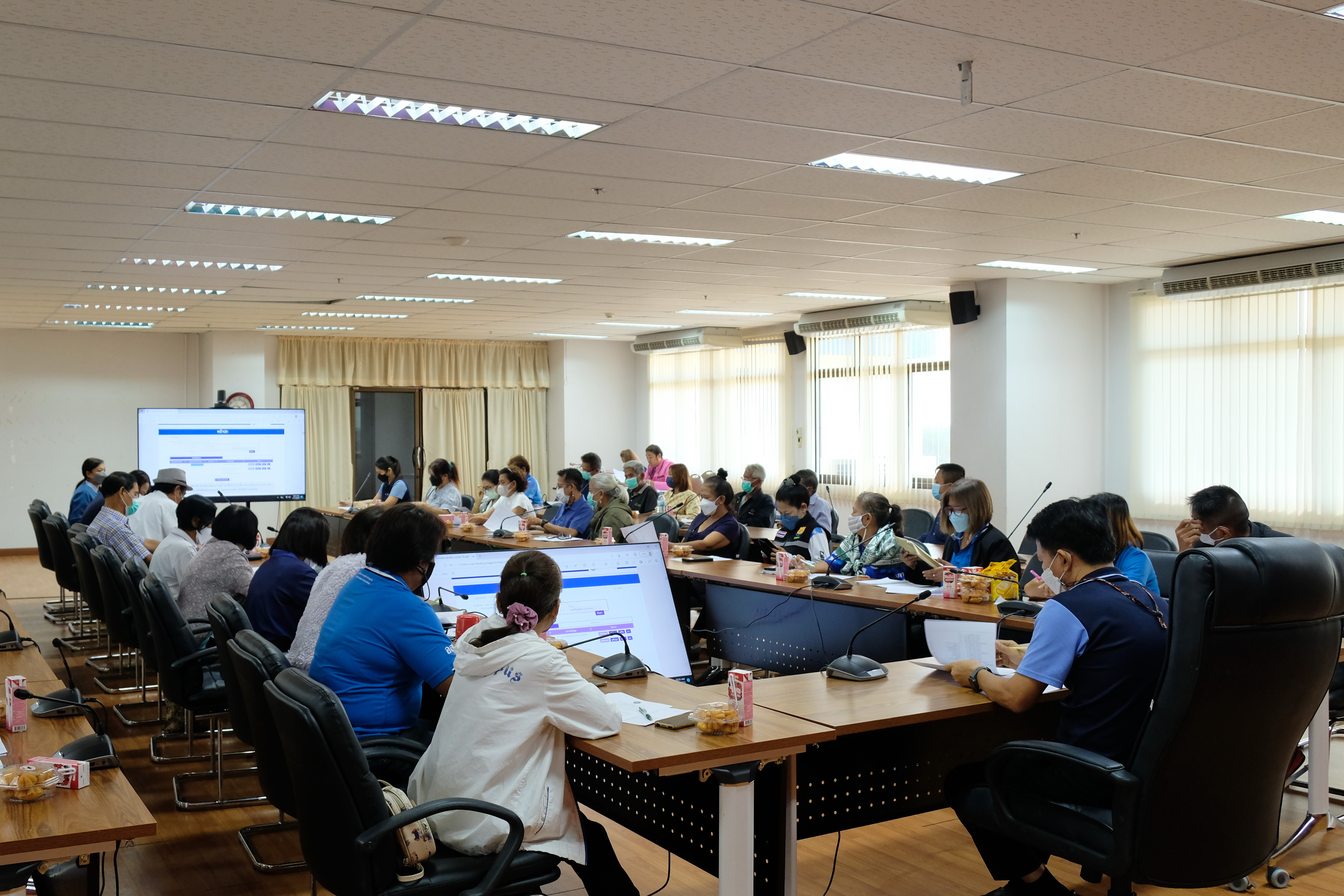 พช.ปทุมธานี “สพอ.ธัญบุรี : ดำเนินโครงการประชุมเชิงปฏิบัติการผู้จัดเก็บข้อมูล จปฐ. ประจำปี ๒๕๖๖ ด้วยเครื่องมืออิเล็กทรอนิกส์”