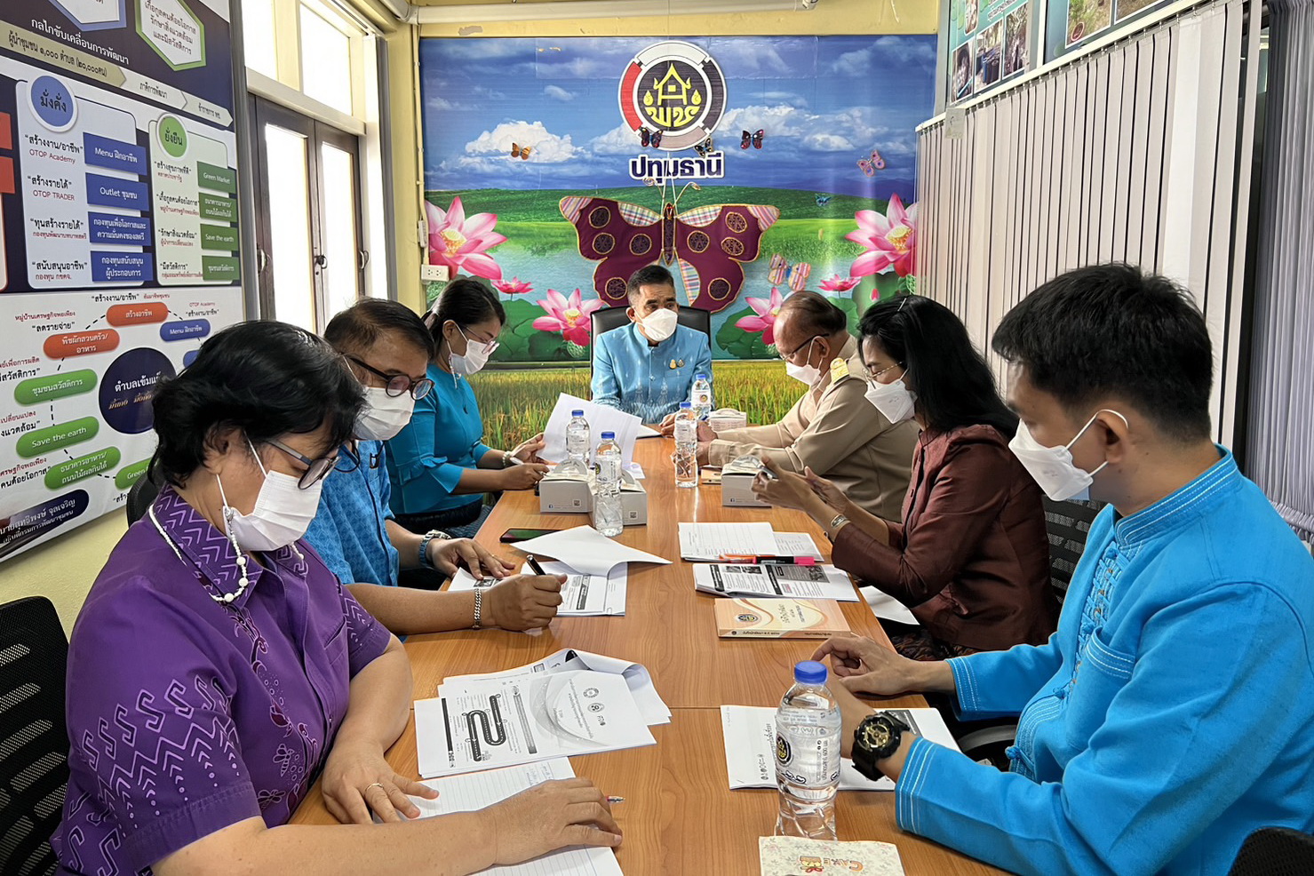 พช.ปทุมธานี “นายสุธีธ์ มั่งมี ผู้ตรวจราชการกรมการพัฒนาชุมชน ลงพื้นที่จังหวัดปทุมธานี ติดตามตรวจราชการ ประจำเดือนกุมภาพันธ์ ๒๕๖๖”