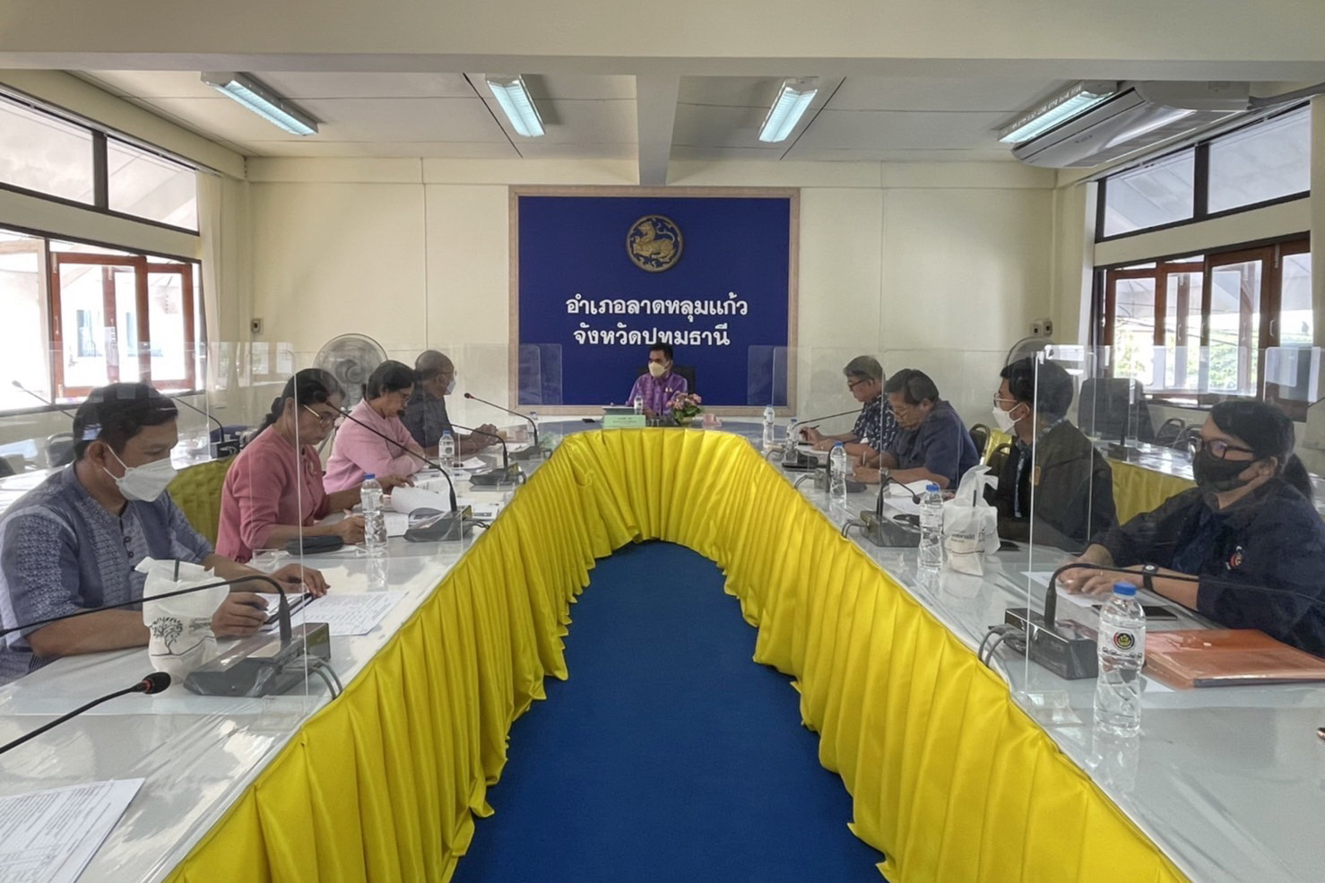 พช.ปทุมธานี “ผู้ตรวจราชการกรมการพัฒนาชุมชน ประชุมตรวจติดตามผลการปฏิบัติราชการร่วมกับสำนักงานพัฒนาชุมชนจังหวัดปทุมธานี”