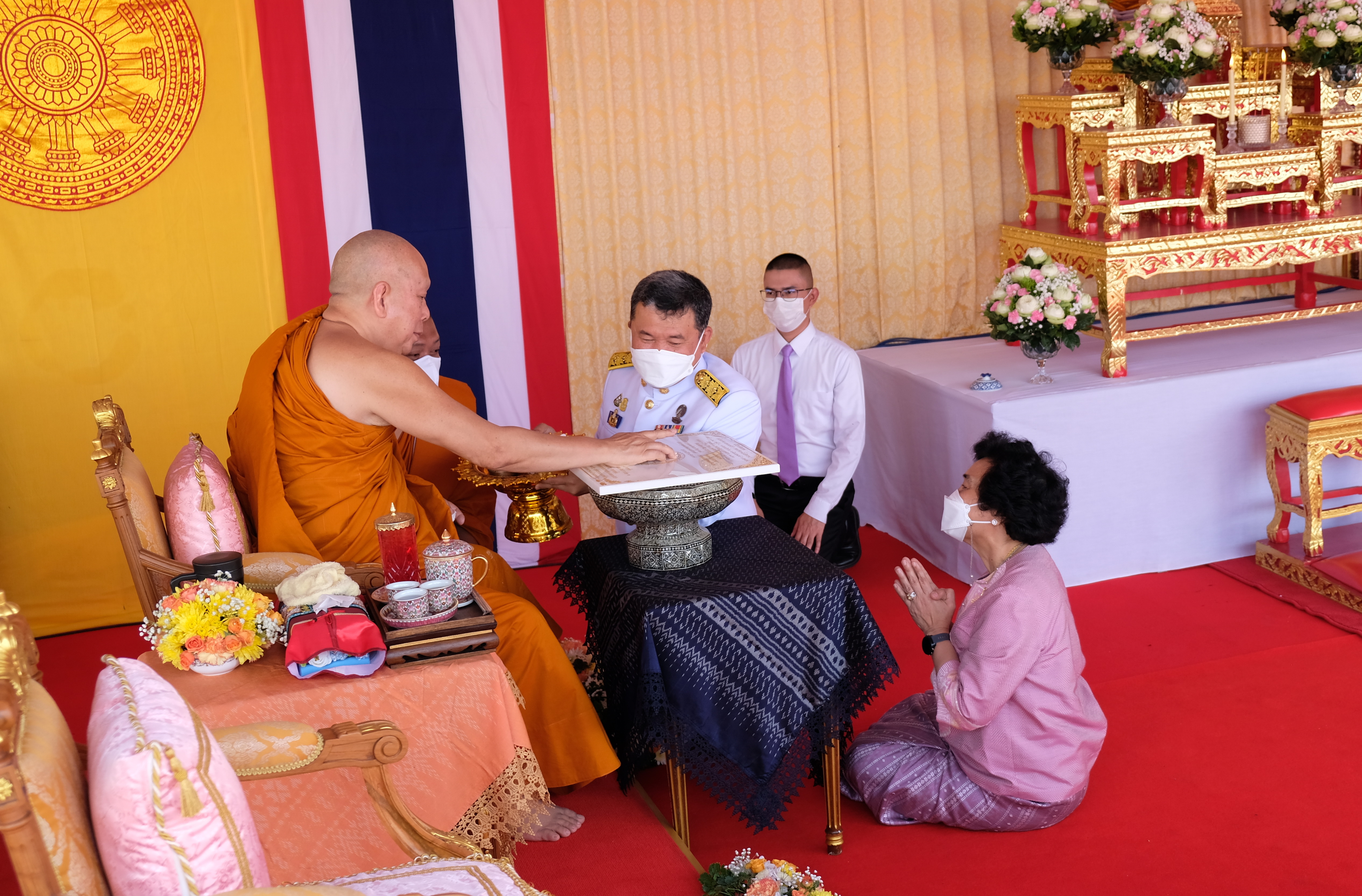 พช.ปทุมธานี “ร่วมพิธีวางศิลาฤกษ์อุโบสถวัดบางหลวงหัวป่า สาขาวัดระฆังโฆสิตาราม”