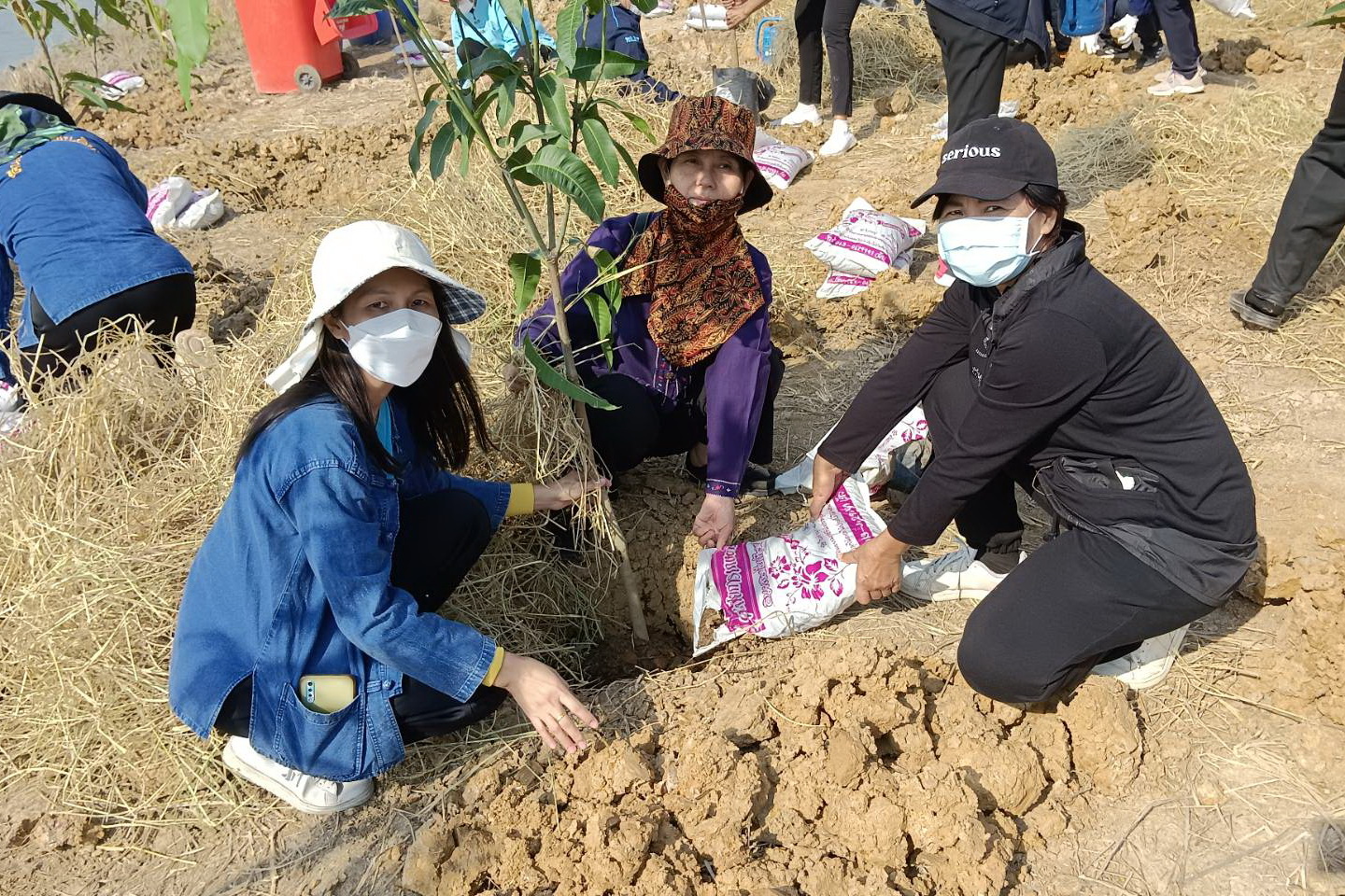พช.ปทุมธานี “สำนักงานงานพัฒนาชุมชนจังหวัดปทุมธานี ร่วมกับโยธาธิการและผังเมืองปทุมธานี ,ท้องถิ่นจังหวัดปทุมธานี ,สำนักงานที่ดินจังหวัดปทุมธานี สาขาลำลูกกา และสำนักงานป้องกันและบรรเทาสาธารณภัยจังหวัดปทุมธานี ดำเนินกิจกรรมปลูกต้นไม้ในพื้นที่โคก หนอง นา สัปปายะและรมณียสถาน สถานปฏิบัติธรรมสมเด็จพระสังฆราช (อมฺพรมหาเถร) อำเภอลำลูกกา จังหวัดปทุมธานี”