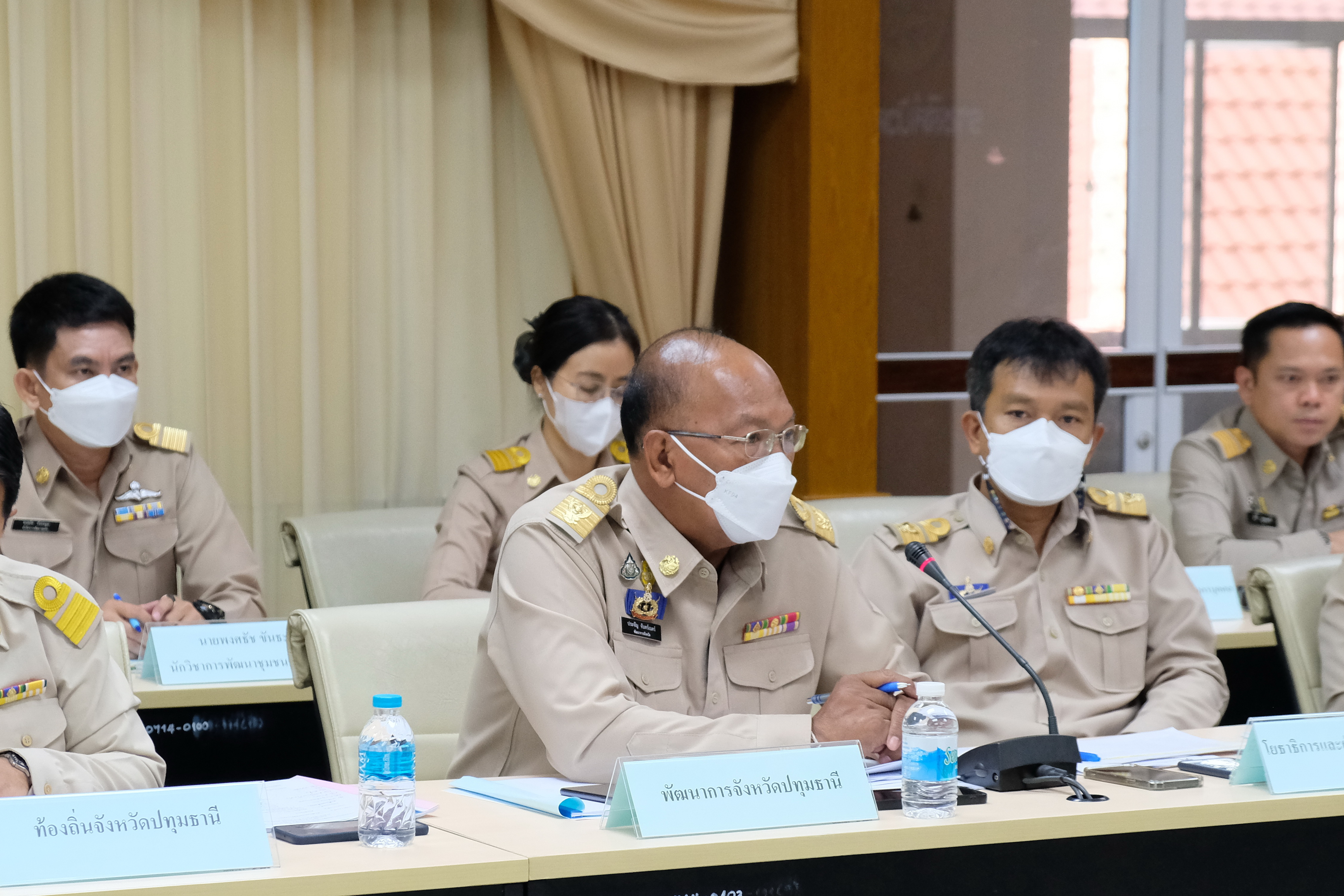 พช.ปทุมธานี “นายธนิศร์ วงศ์ปิยะสถิตย์ ผู้ตรวจราชการกระทรวงมหาดไทยพร้อมคณะฯ ลงพื้นที่จังหวัดปทุมธานี ติดตามการดำเนินงานตามประเด็นตรวจราชการกระทรวงมหาดไทย ประจำเดือนมีนาคม ๒๕๖๖”