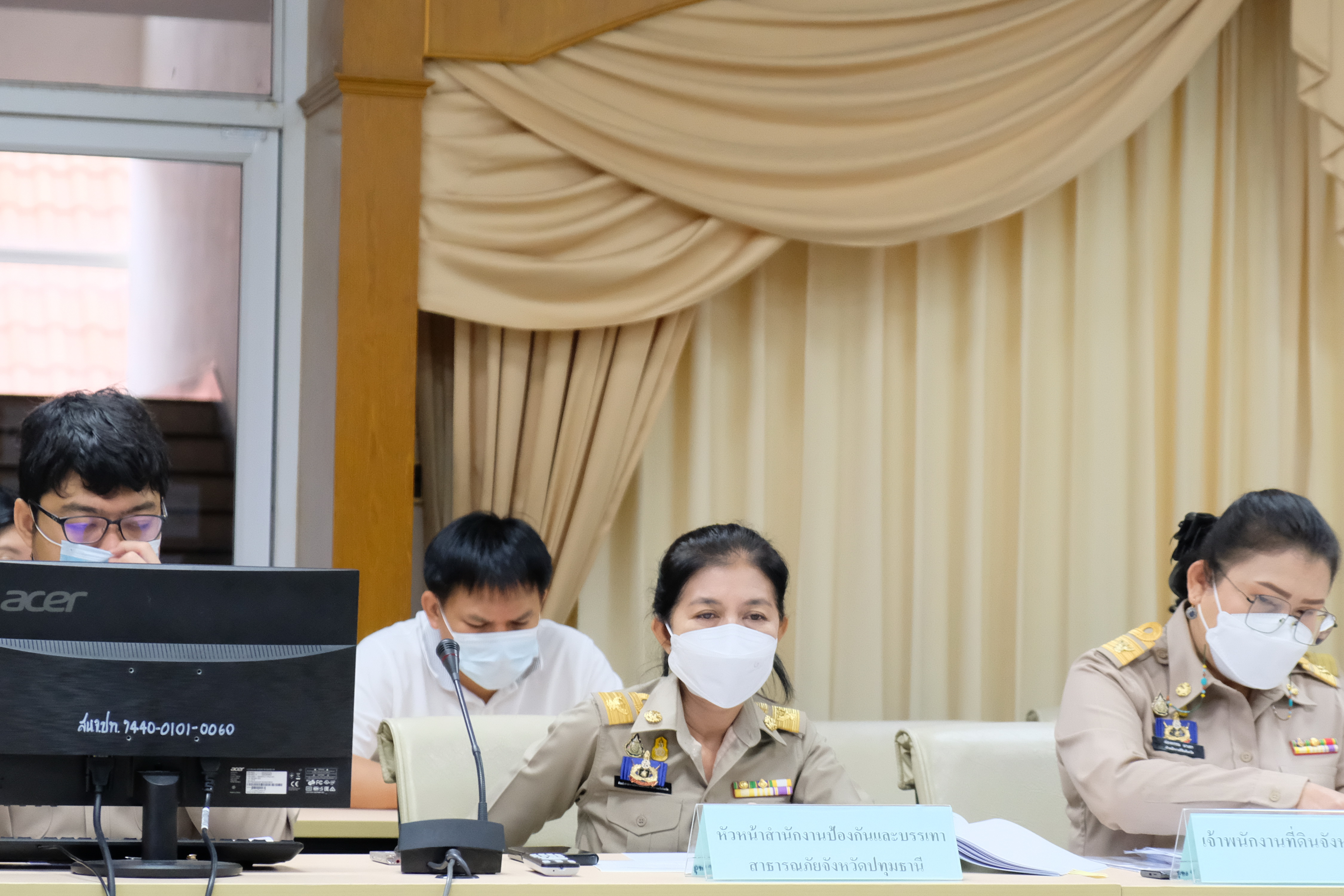 พช.ปทุมธานี “นายธนิศร์ วงศ์ปิยะสถิตย์ ผู้ตรวจราชการกระทรวงมหาดไทยพร้อมคณะฯ ลงพื้นที่จังหวัดปทุมธานี ติดตามการดำเนินงานตามประเด็นตรวจราชการกระทรวงมหาดไทย ประจำเดือนมีนาคม ๒๕๖๖”