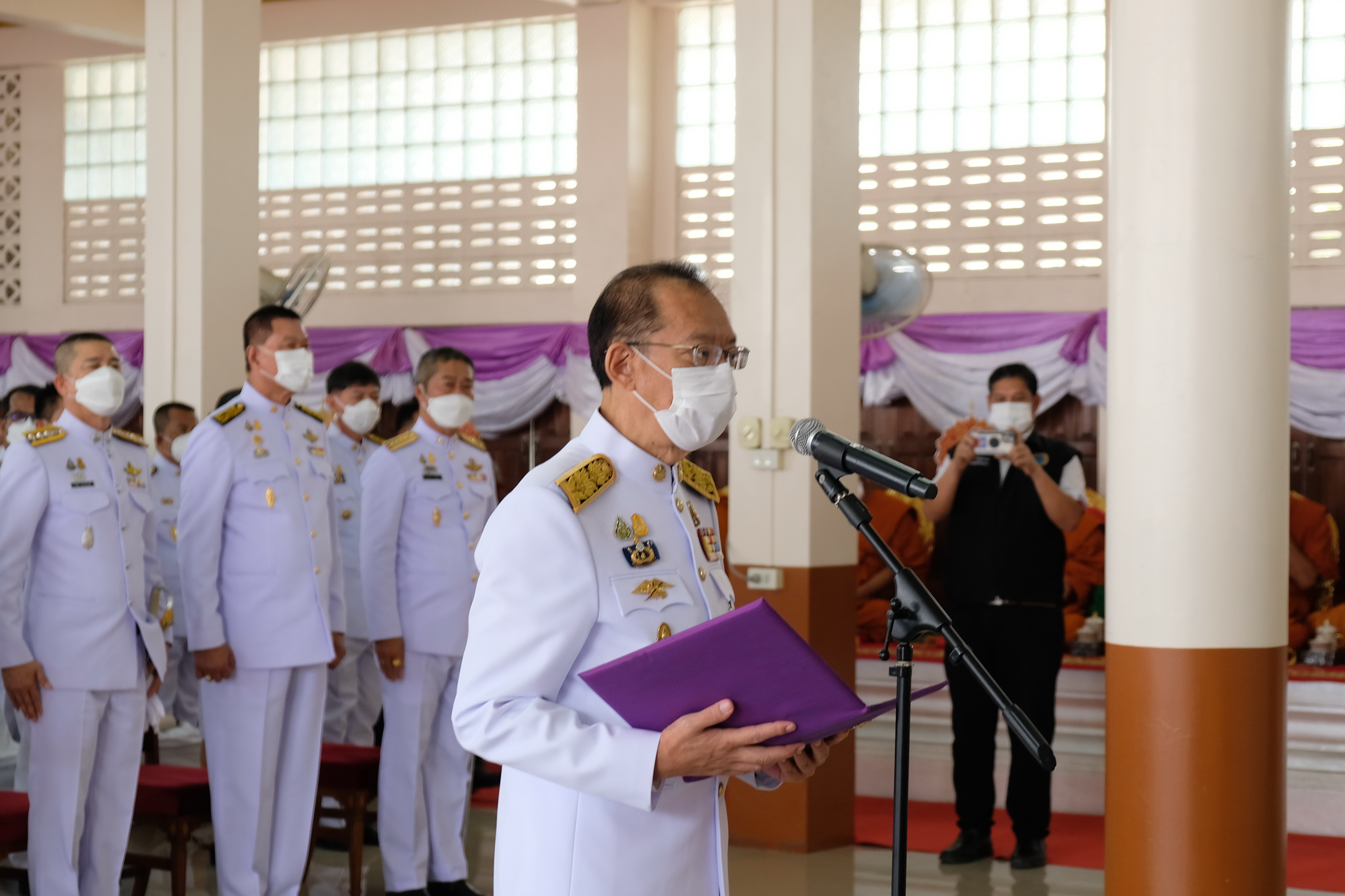 พช.ปทุมธานี “จังหวัดปทุมธานี จัดพิธีเจริญพระพุทธมนต์เฉลิมพระเกียรติสมเด็จพระกนิษฐาธิราชเจ้า กรมสมเด็จพระเทพรัตนราชสุดาฯ สยามบรมราชกุมารี และพิธีทอดผ้าป่าสมทบทุนกองทุนพัฒนาเด็กชนบท ในพระราชูปถัมภ์ฯ”