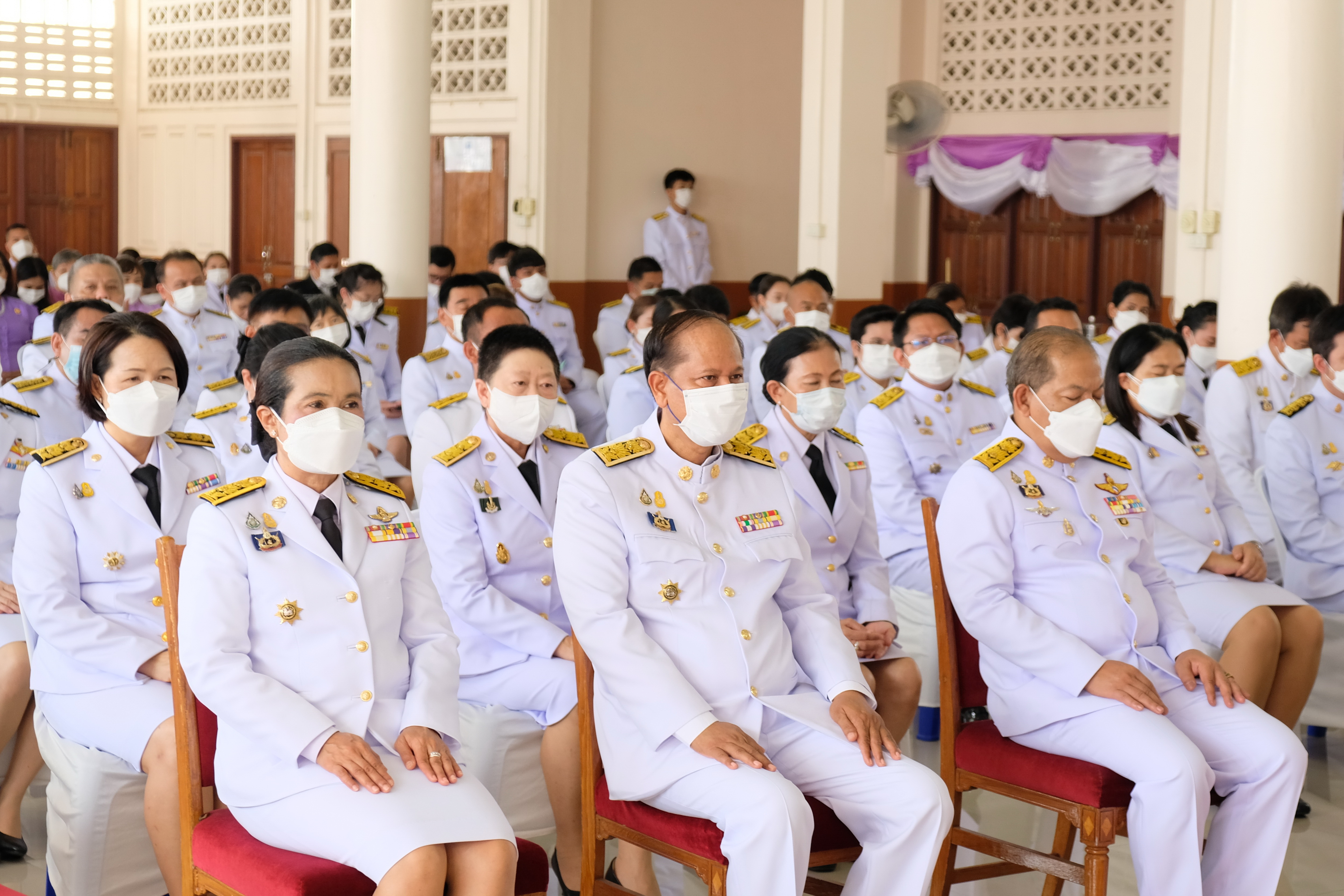 พช.ปทุมธานี “จังหวัดปทุมธานี จัดพิธีเจริญพระพุทธมนต์เฉลิมพระเกียรติสมเด็จพระกนิษฐาธิราชเจ้า กรมสมเด็จพระเทพรัตนราชสุดาฯ สยามบรมราชกุมารี และพิธีทอดผ้าป่าสมทบทุนกองทุนพัฒนาเด็กชนบท ในพระราชูปถัมภ์ฯ”