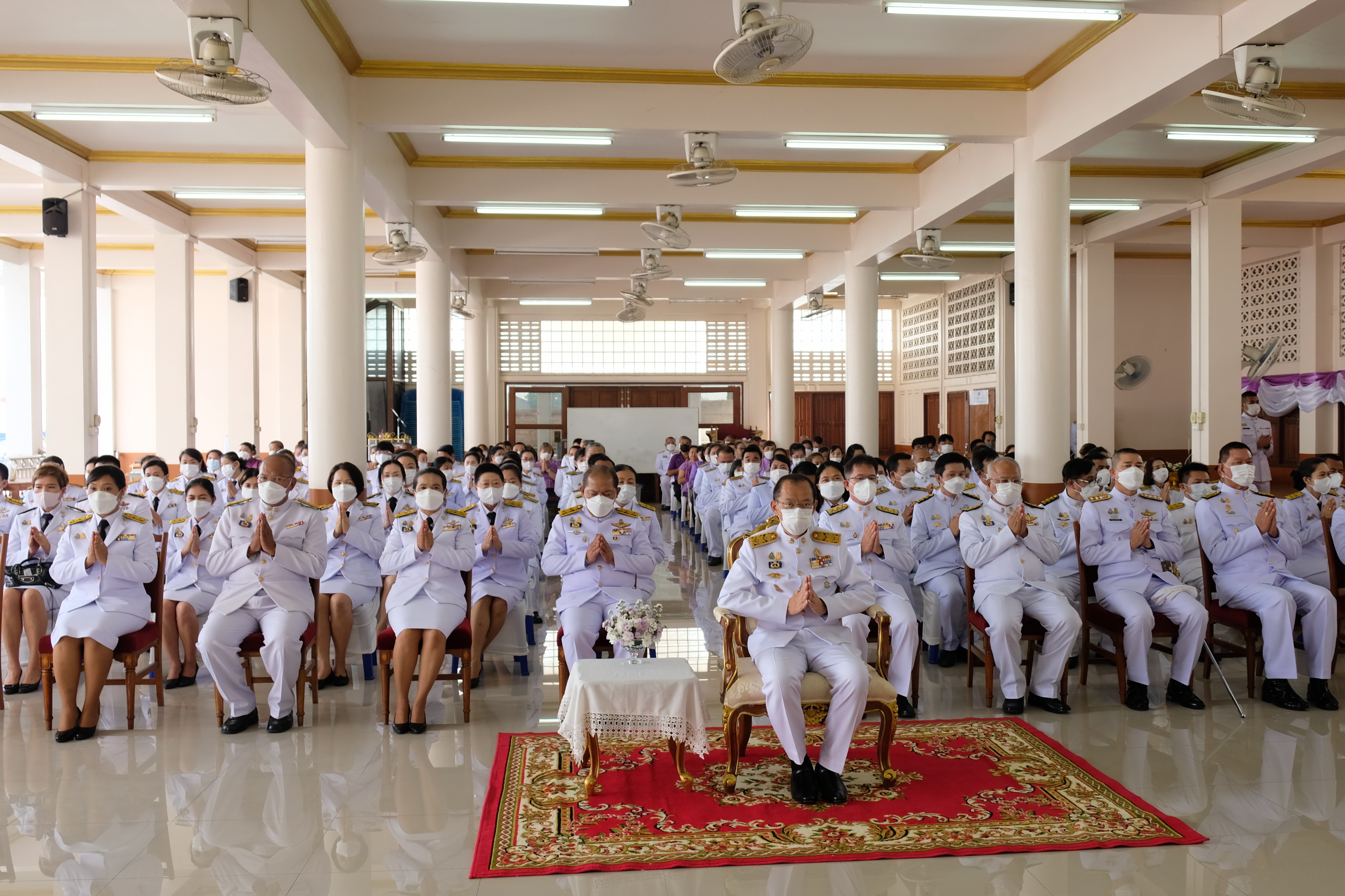 พช.ปทุมธานี “จังหวัดปทุมธานี จัดพิธีเจริญพระพุทธมนต์เฉลิมพระเกียรติสมเด็จพระกนิษฐาธิราชเจ้า กรมสมเด็จพระเทพรัตนราชสุดาฯ สยามบรมราชกุมารี และพิธีทอดผ้าป่าสมทบทุนกองทุนพัฒนาเด็กชนบท ในพระราชูปถัมภ์ฯ”