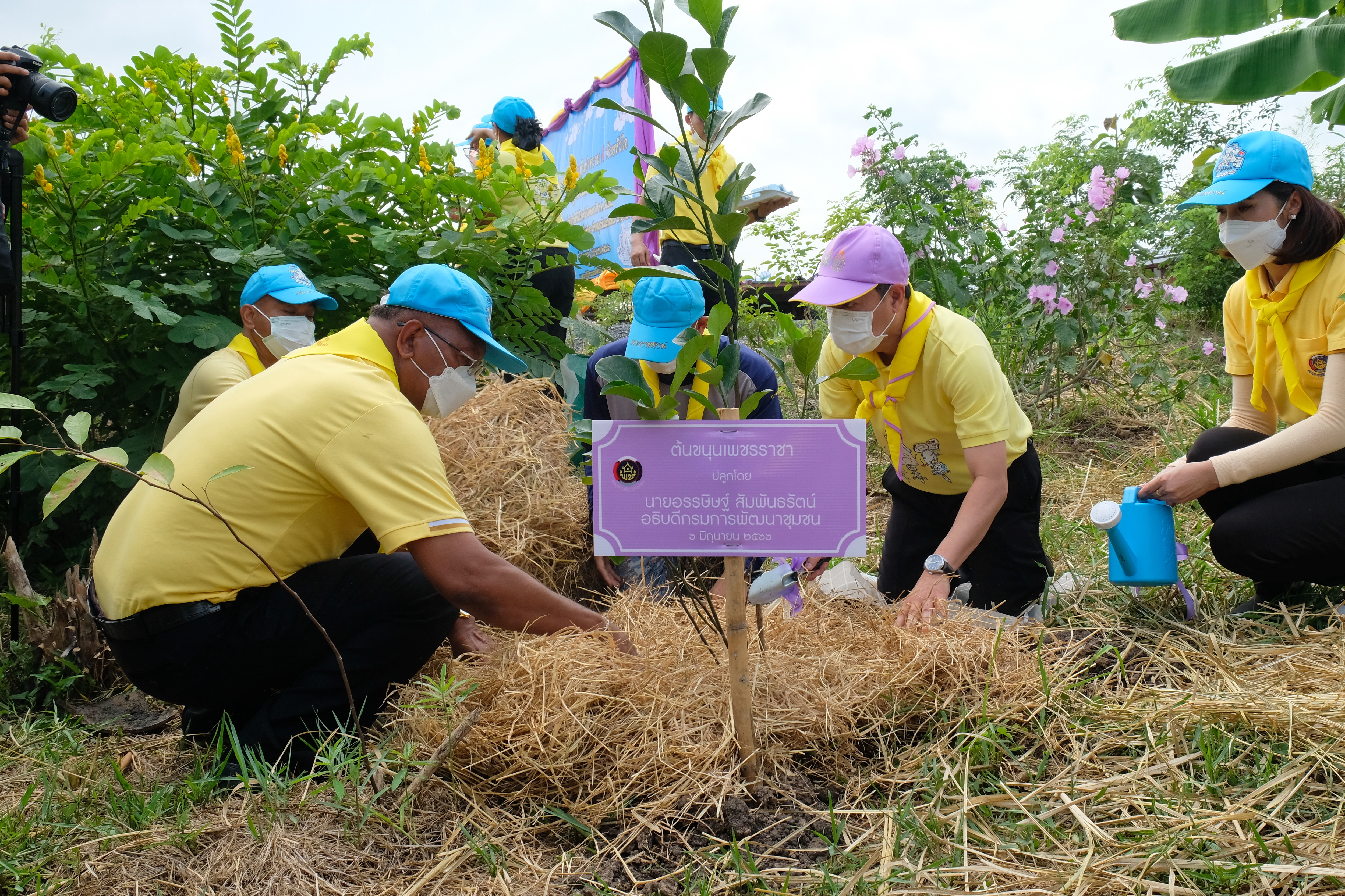 พช.ปทุมธานี “รวมพลังจิตอาสา มุ่งมั่นทำความดี ด้วยหัวใจ ปลูกต้นไม้เพื่อชาติ เนื่องในวันต้นไม้ประจำปีของชาติ พ.ศ. ๒๕๖๖ เฉลิมพระเกียรติ สมเด็จพระนางเจ้าสุทิดา พัชสุธาพิมลลักษณ พระบรมราชินี”