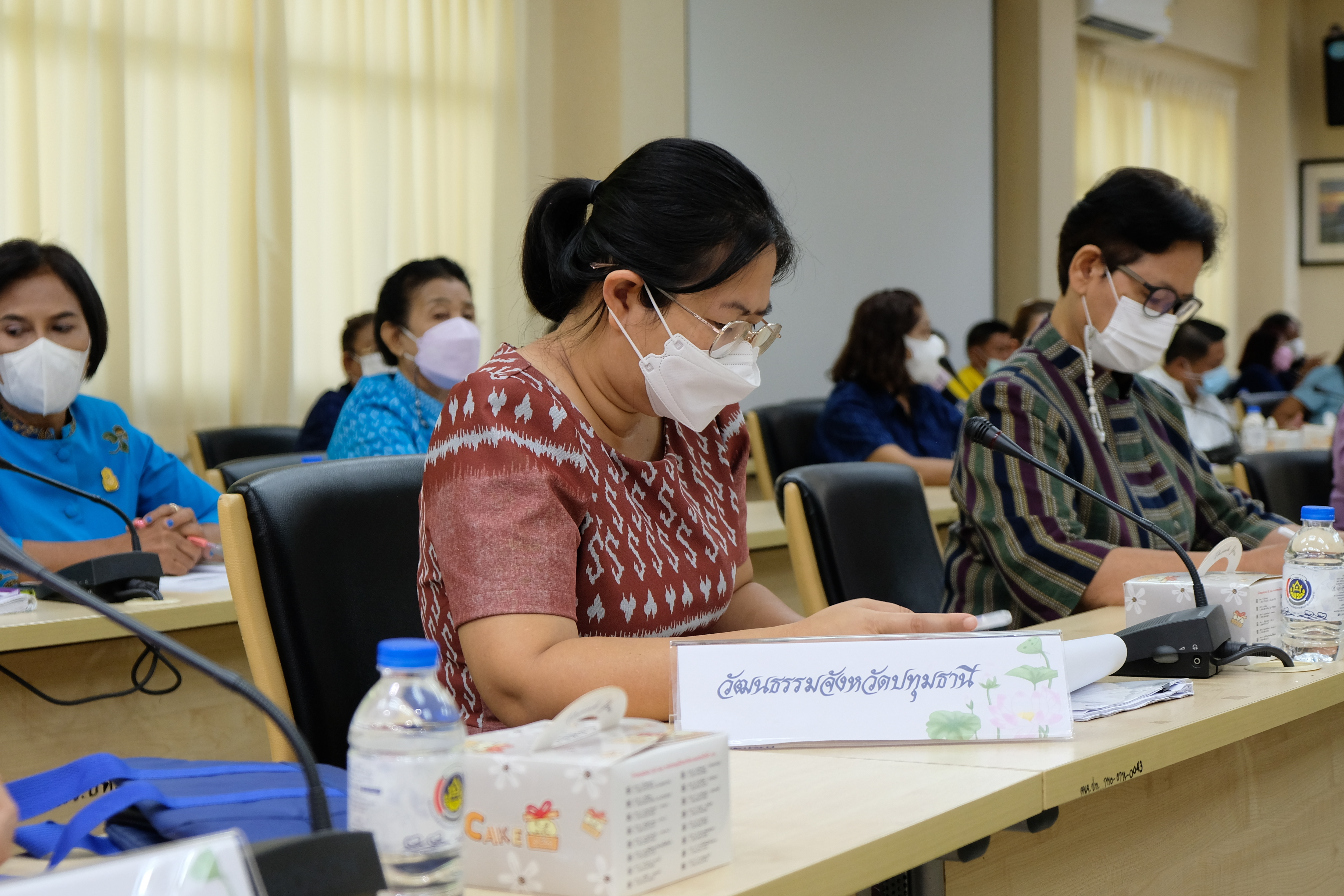 พช.ปทุมธานี “ประชุมคณะกรรมการรับรองมาตรฐานและคณะอนุกรรมการตรวจประเมินเพื่อการรับรองมาตรฐานการพัฒนาชุมชนจังหวัดปทุมธานี”