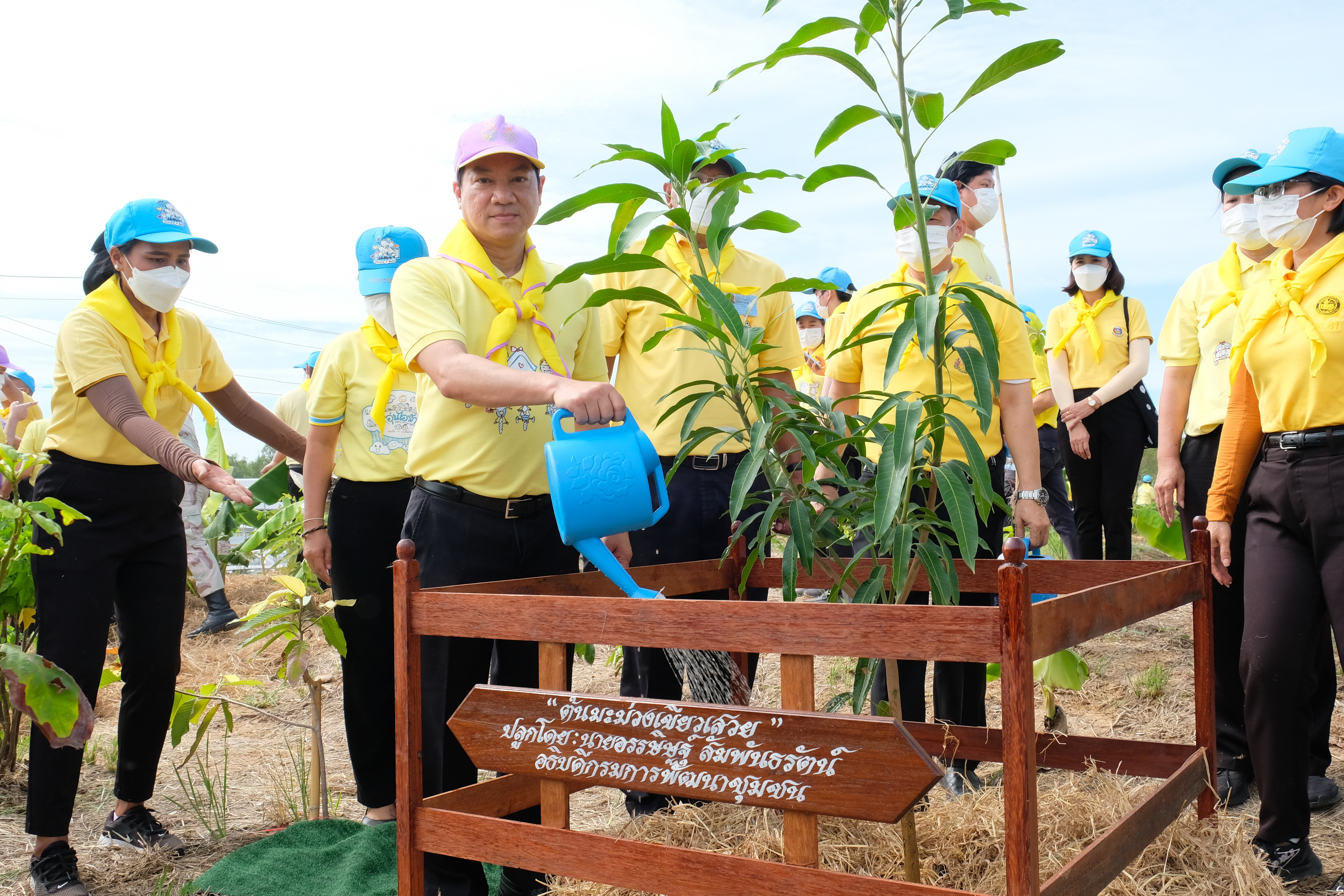 พช.ปทุมธานี “ร่วมกิจกรรมจิตอาสาพัฒนาพื้นที่โครงการ โคก หนอง นา สัปปายะและรมณียสถาน สถานปฏิบัติธรรม สมเด็จพระสังฆราช (อมพรมหาเถร) เนื่องในโอกาสสมเด็จพระอริยวงศาคตญาณ สมเด็จพระสังฆราช สกลมหาสังฆปรินายก ทรงเจริญพระชนมายุครบ ๘ รอบ ๙๖ พรรษา”