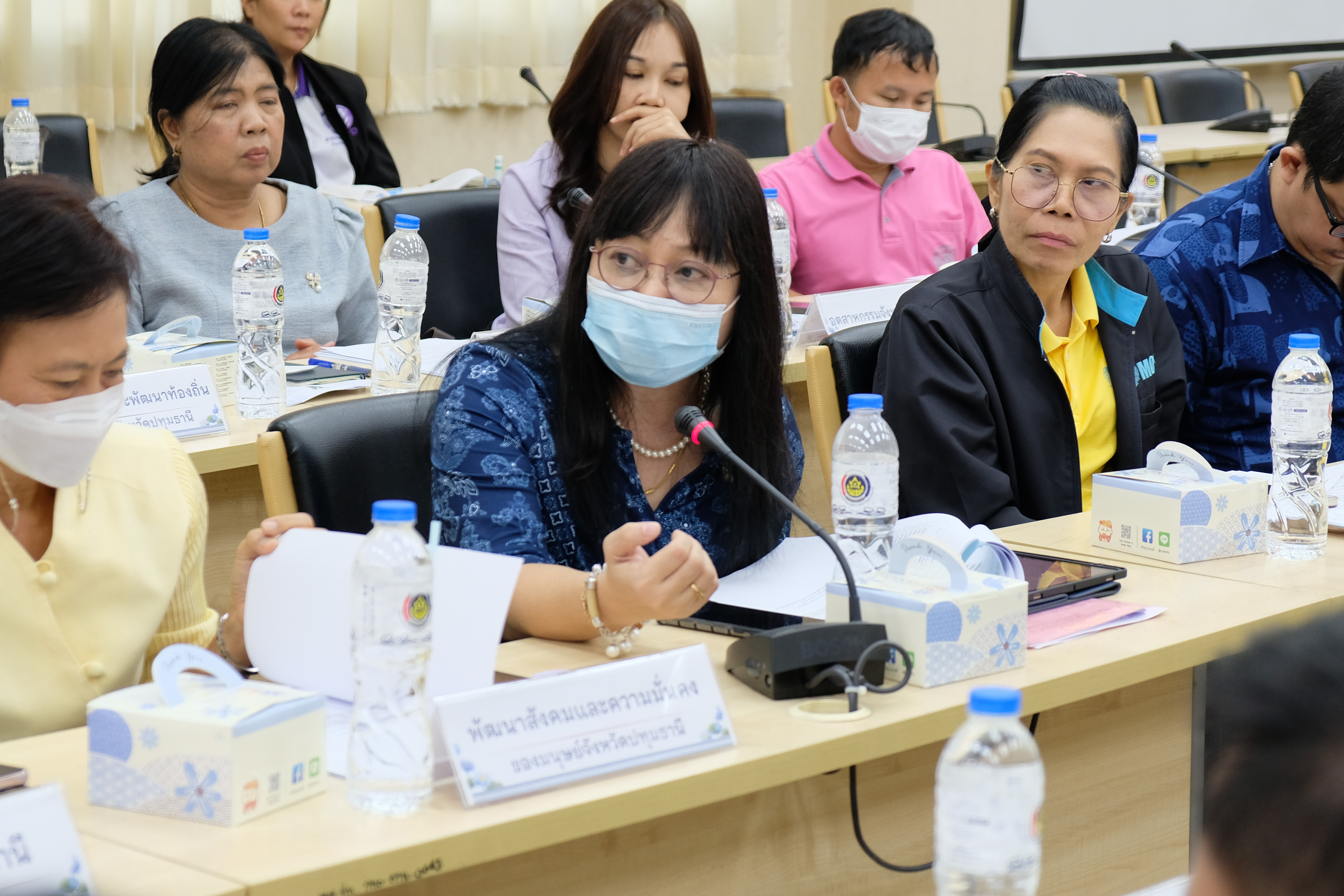 พช.ปทุมธานี “ขับเคลื่อนนโยบายการขจัดความยากจน ประชุม (คจพ.จ.) ครั้งที่ ๑/๒๕๖๗