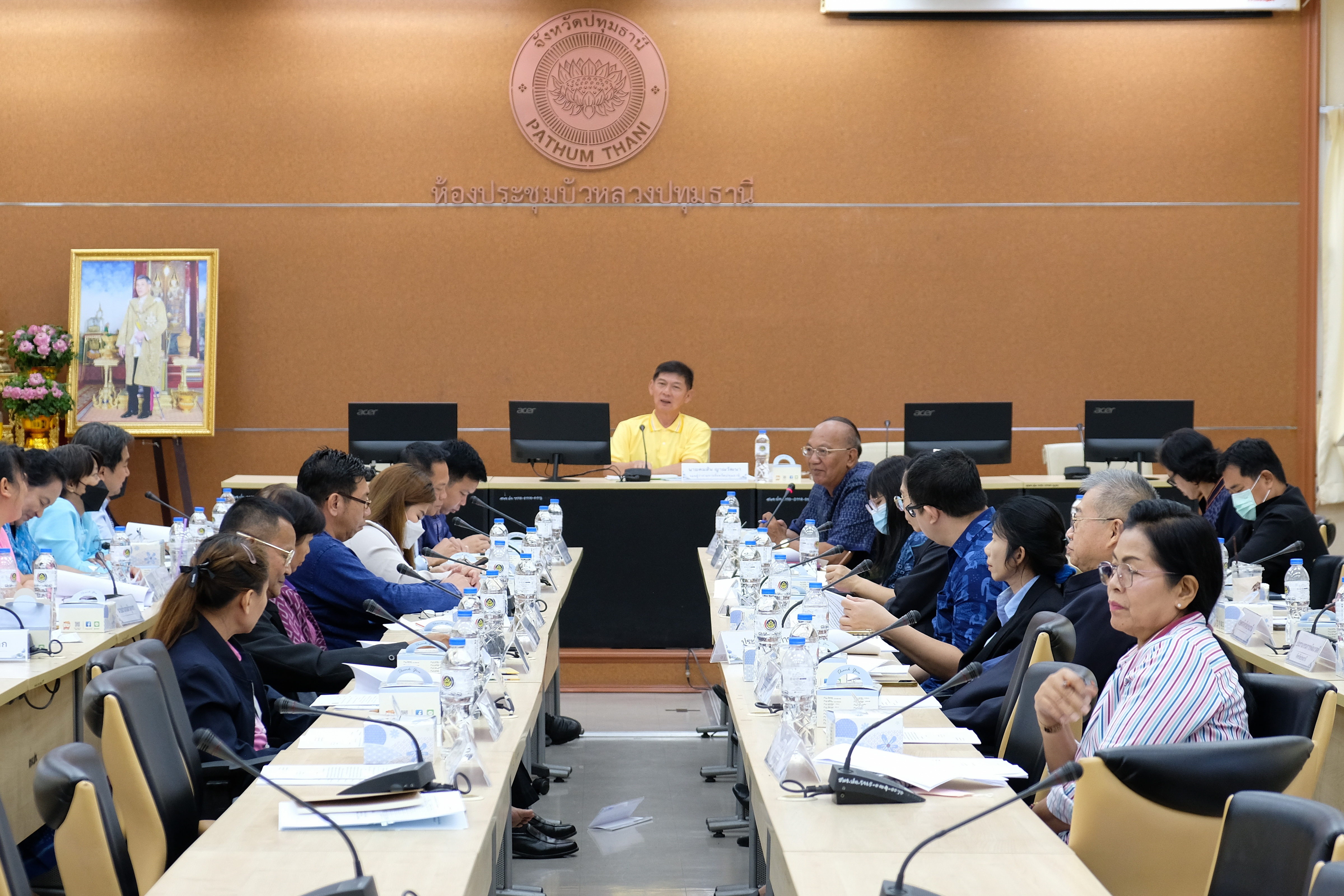 พช.ปทุมธานี “ขับเคลื่อนนโยบายการขจัดความยากจน ประชุม (คจพ.จ.) ครั้งที่ ๑/๒๕๖๗