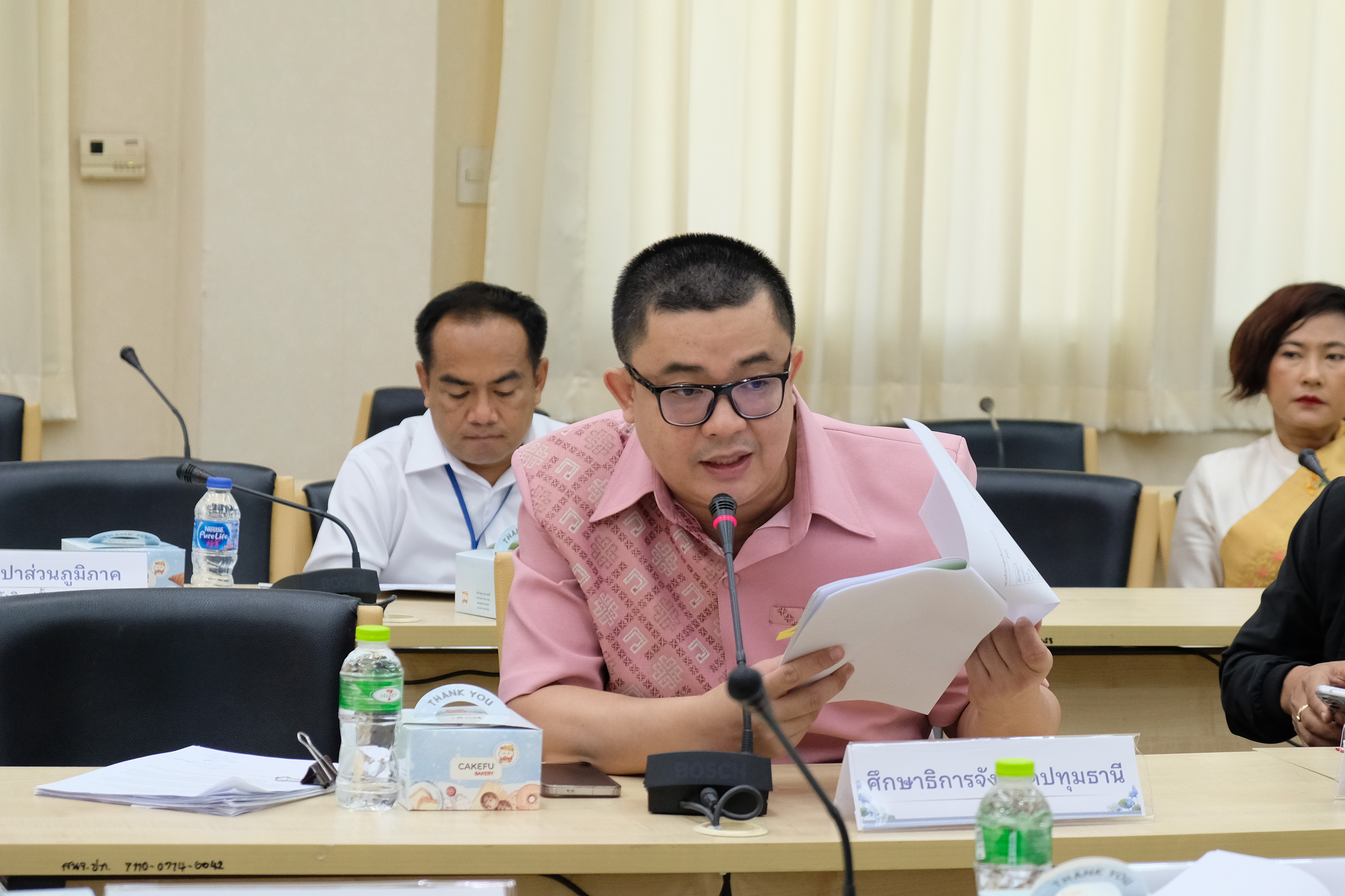 พช.ปทุมธานี “นำเสนอผลการจัดเก็บข้อมูลความจำเป็นพื้นฐาน (จปฐ.) ระดับจังหวัด ประจำปี ๒๕๖๗”