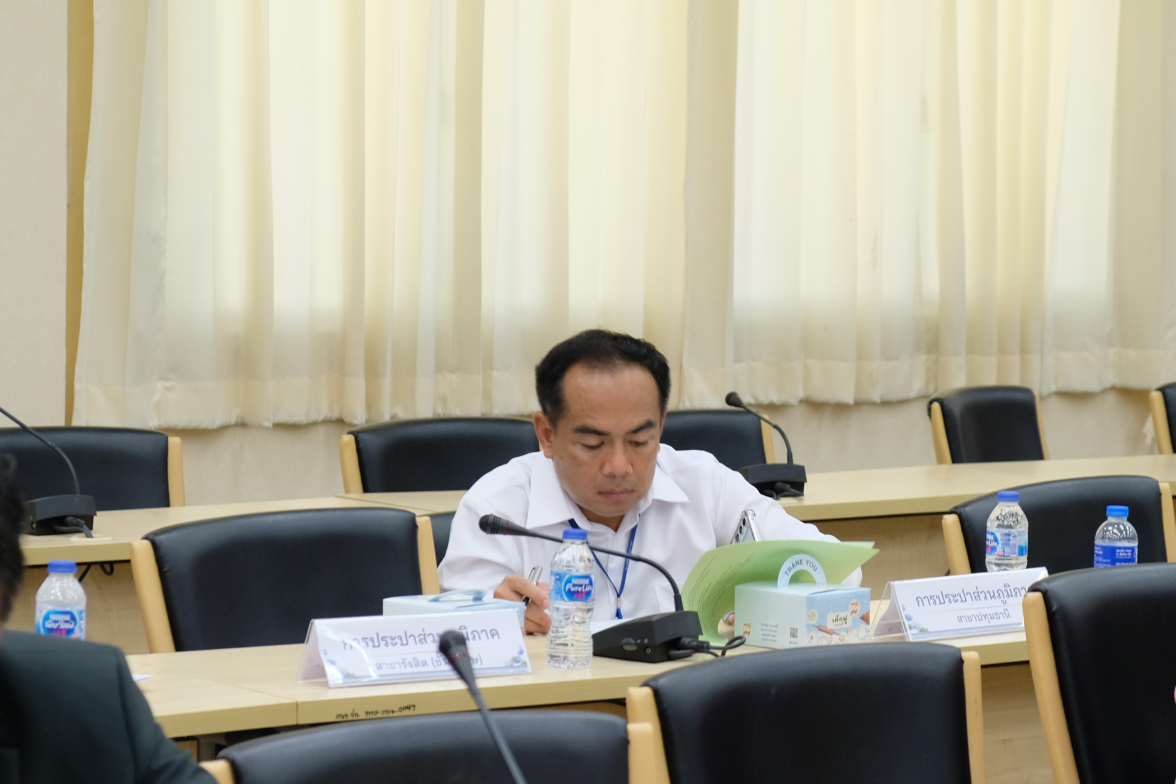 พช.ปทุมธานี “นำเสนอผลการจัดเก็บข้อมูลความจำเป็นพื้นฐาน (จปฐ.) ระดับจังหวัด ประจำปี ๒๕๖๗”